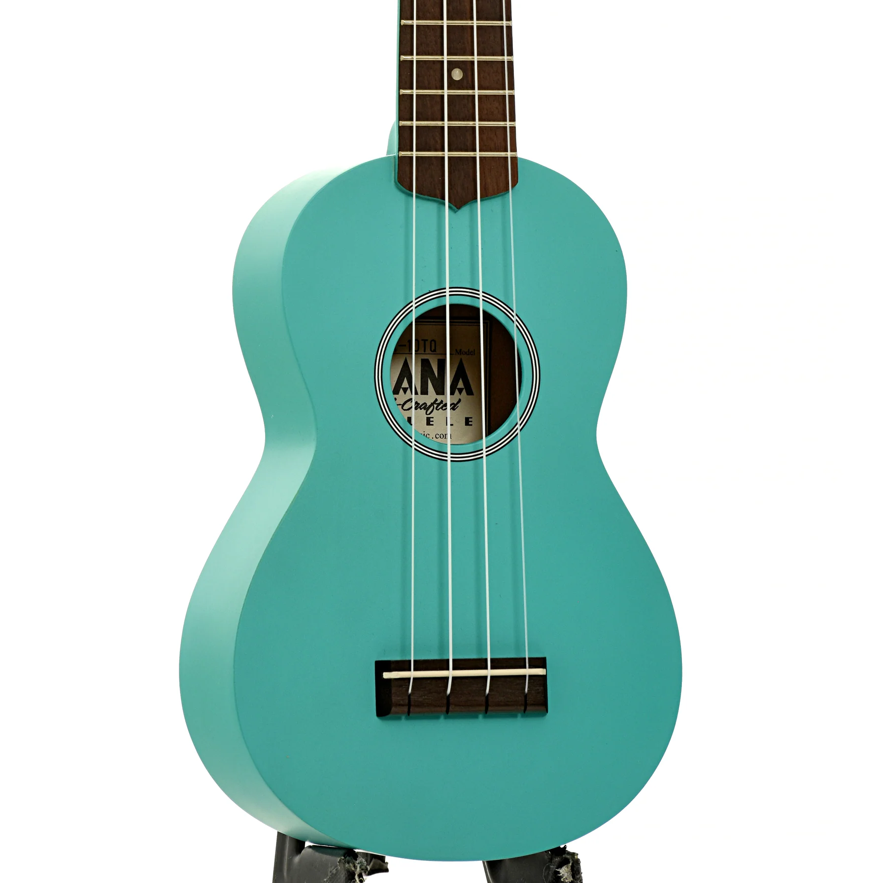 Ohana SK-10 Soprano Ukulele, Turquoise - Image 4