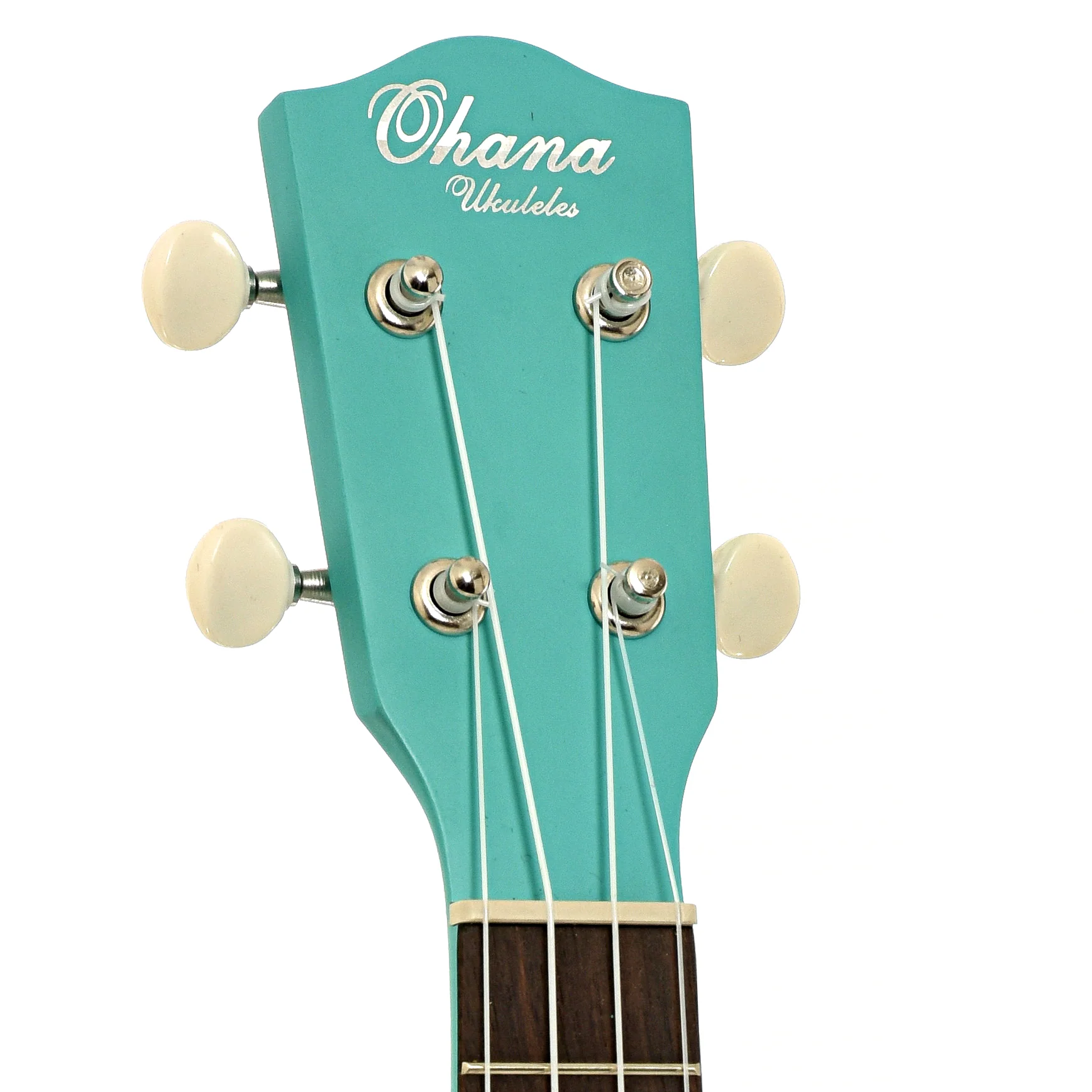 Ohana SK-10 Soprano Ukulele, Turquoise - Image 8