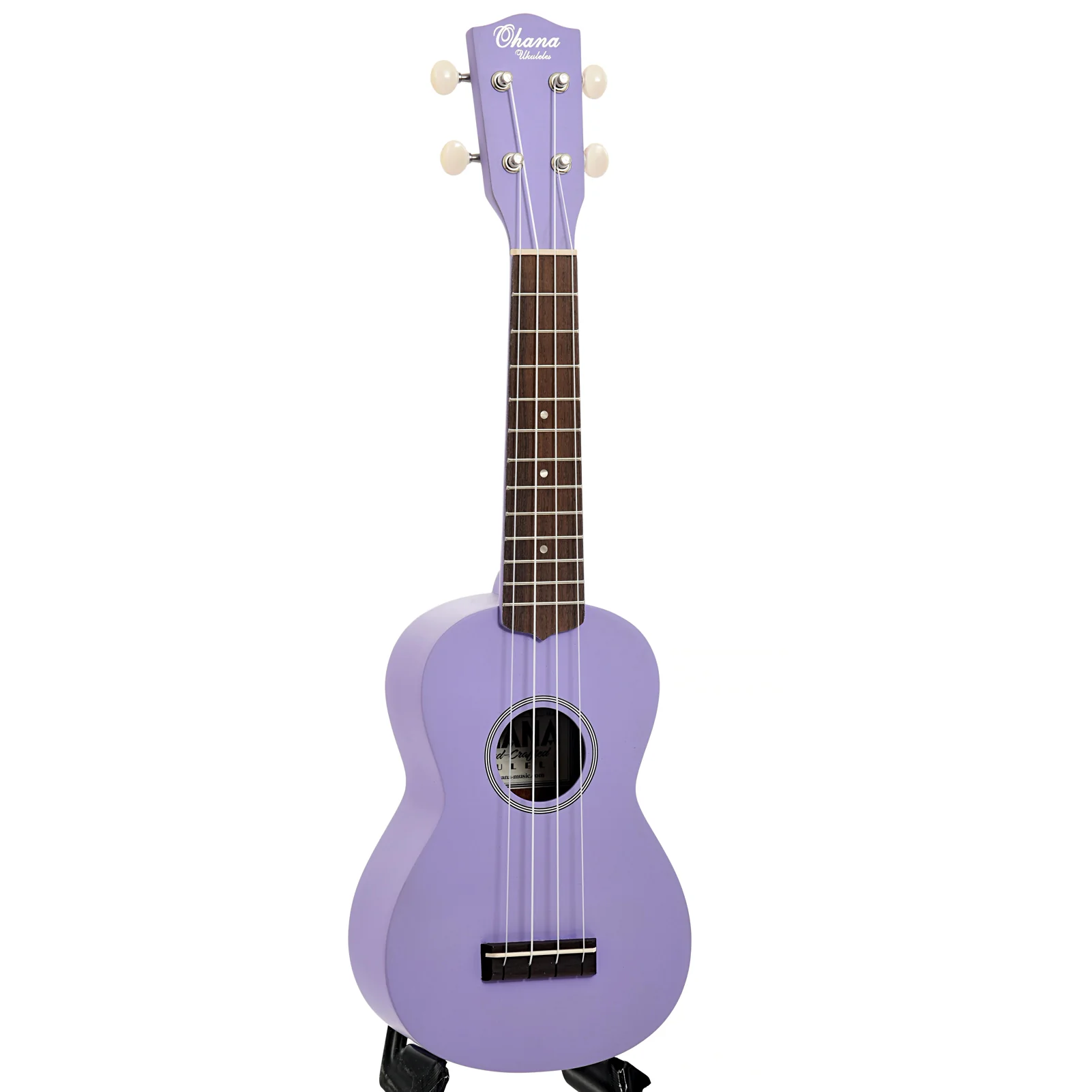 Ohana SK-10 Soprano Ukulele, Purple - Image 3
