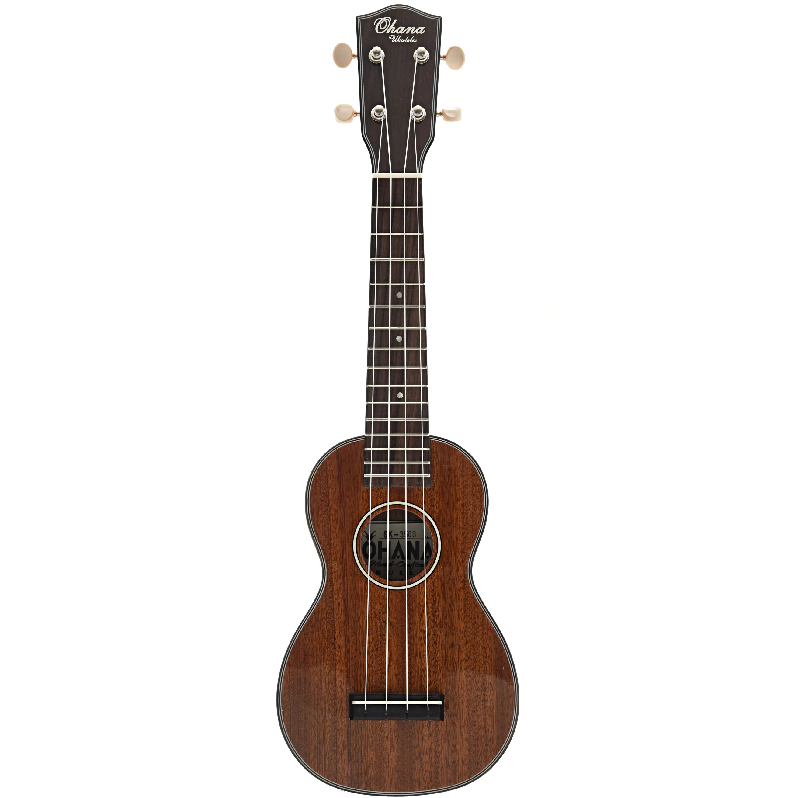 Ohana SK-35GS Soprano Ukulele, Gloss Finish and Geared Tuners - Image 13