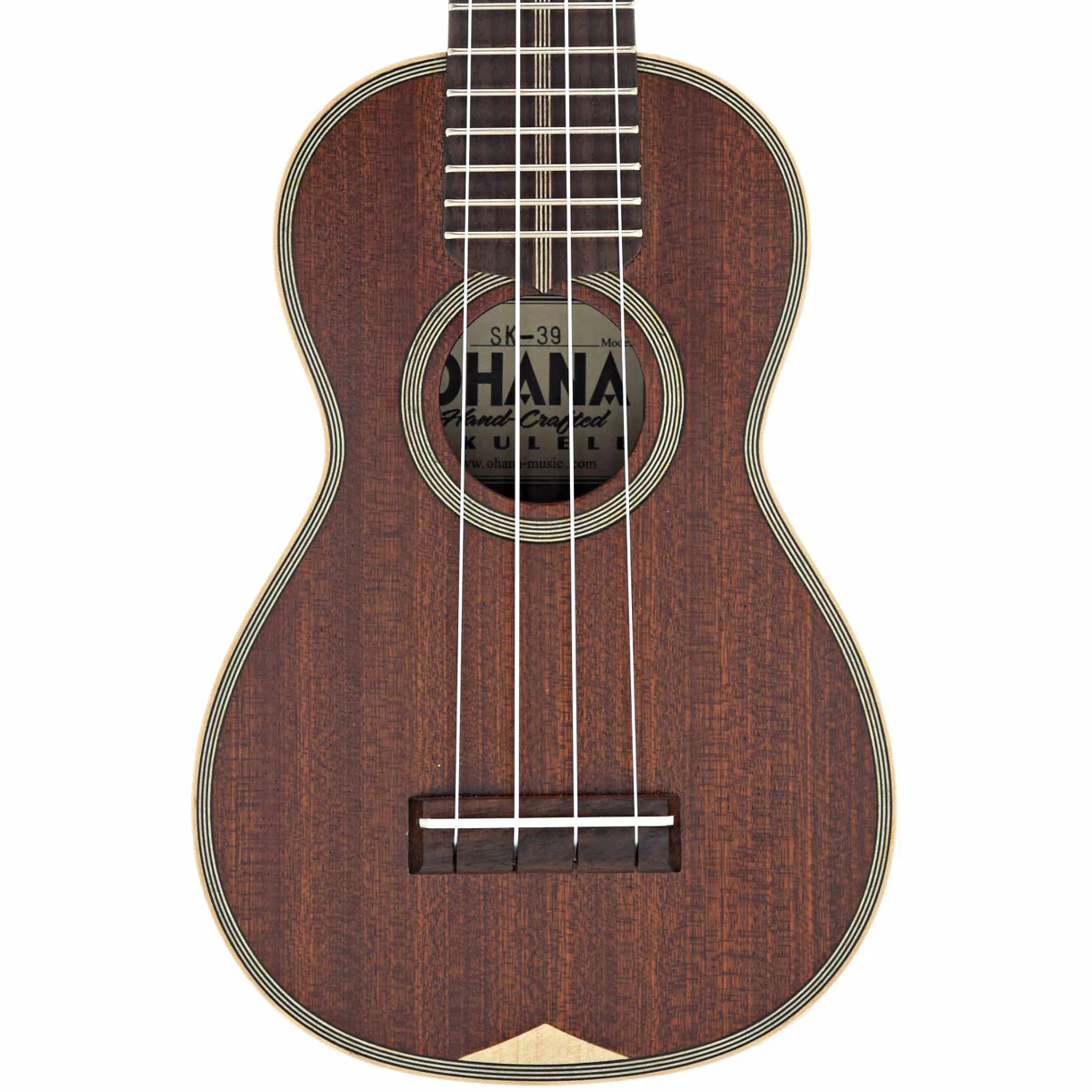 Ohana SK-39 Vintage Premium Mahogany-M Style Soprano Ukulele - Image 2