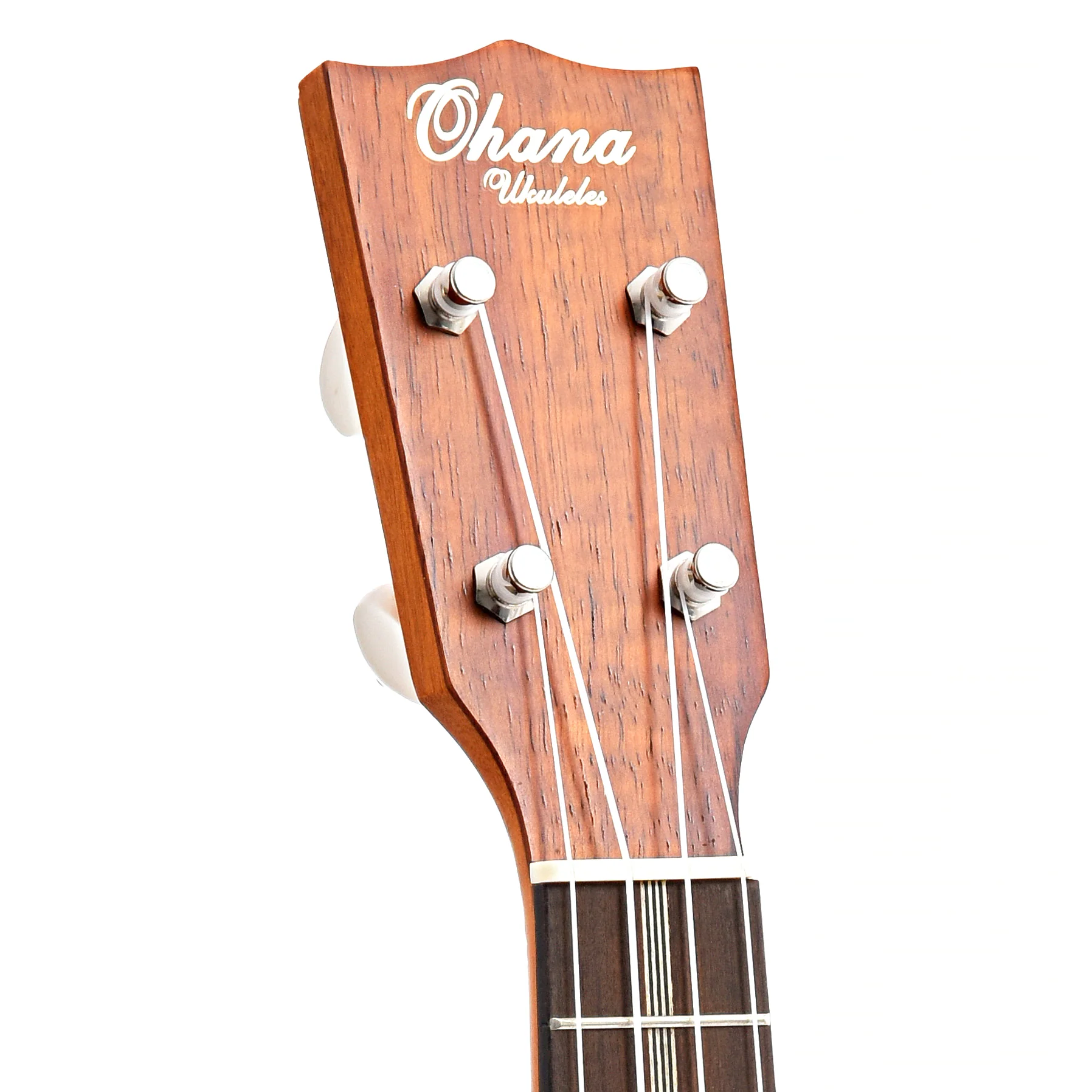 Ohana SK-390 Vintage Solid Koa 3-K Style Soprano Ukulele, with case - Image 8