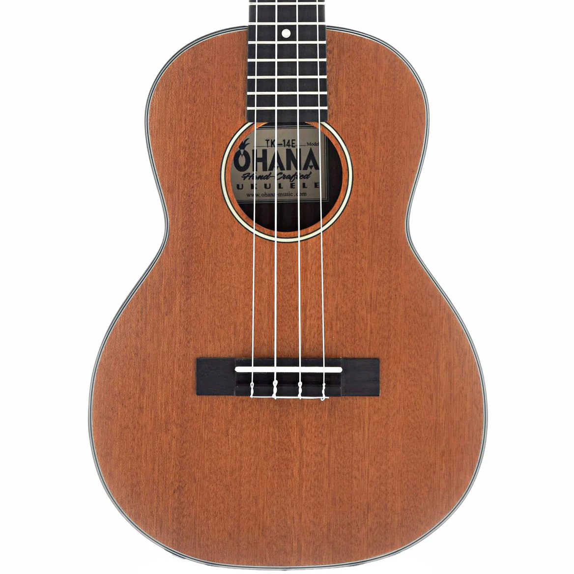 Ohana TK-14E Tenor Ukulele with Pickup - Image 2