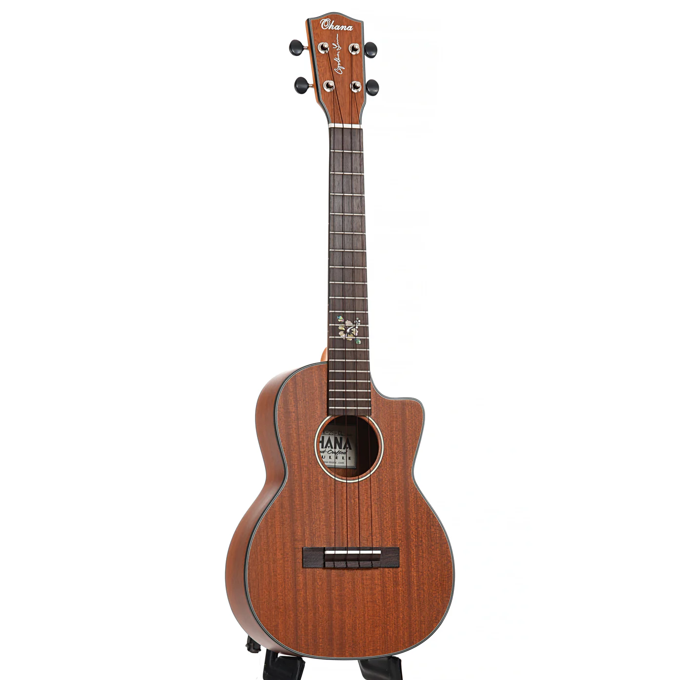 Ohana TK-25C-CL Cynthia Lin Signature Tenor Ukulele Bundle - Image 3