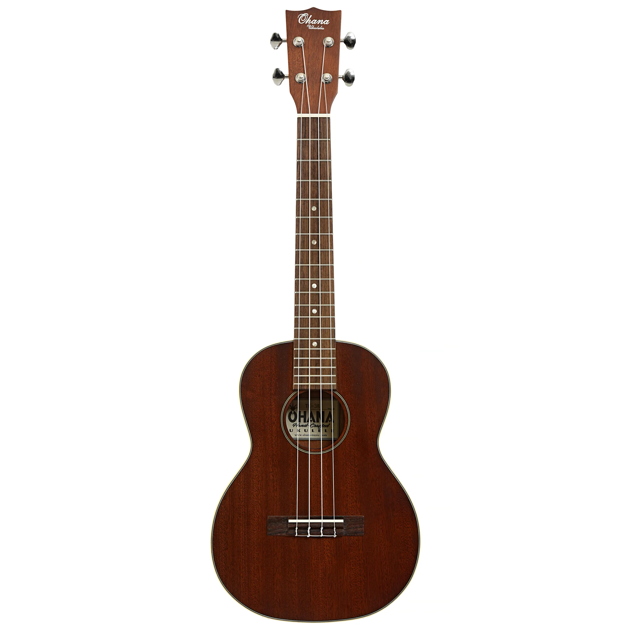 Ohana Vintage TK-38 Premium-Grade Mahogany Tenor Ukulele - Image 13