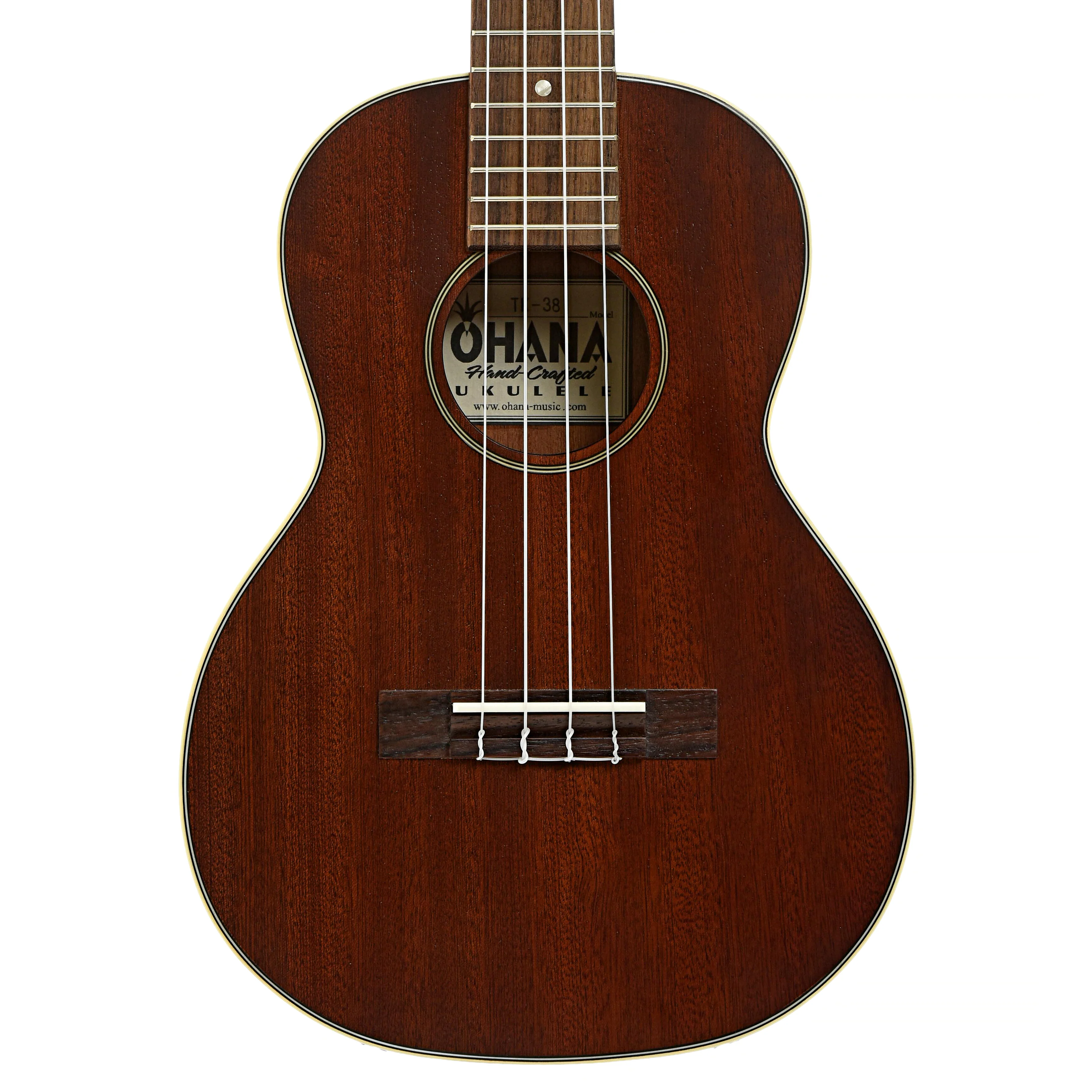 Ohana Vintage TK-38 Premium-Grade Mahogany Tenor Ukulele - Image 2