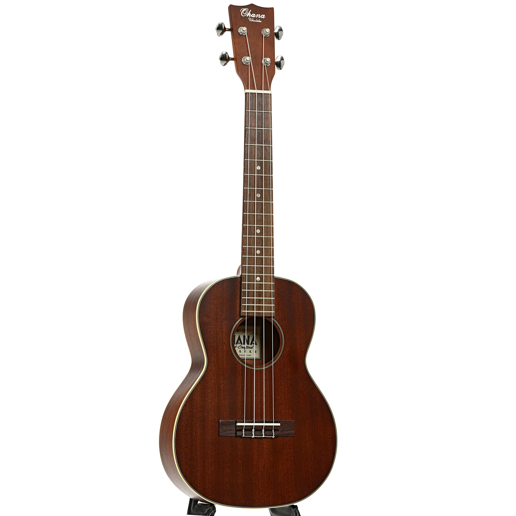 Ohana Vintage TK-38 Premium-Grade Mahogany Tenor Ukulele - Image 3