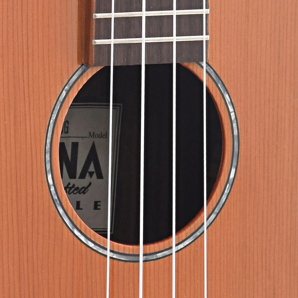 Ohana TK-50G Tenor Ukulele, Solid Cedar Top with Solid Rosewood Back and Sides - Image 5