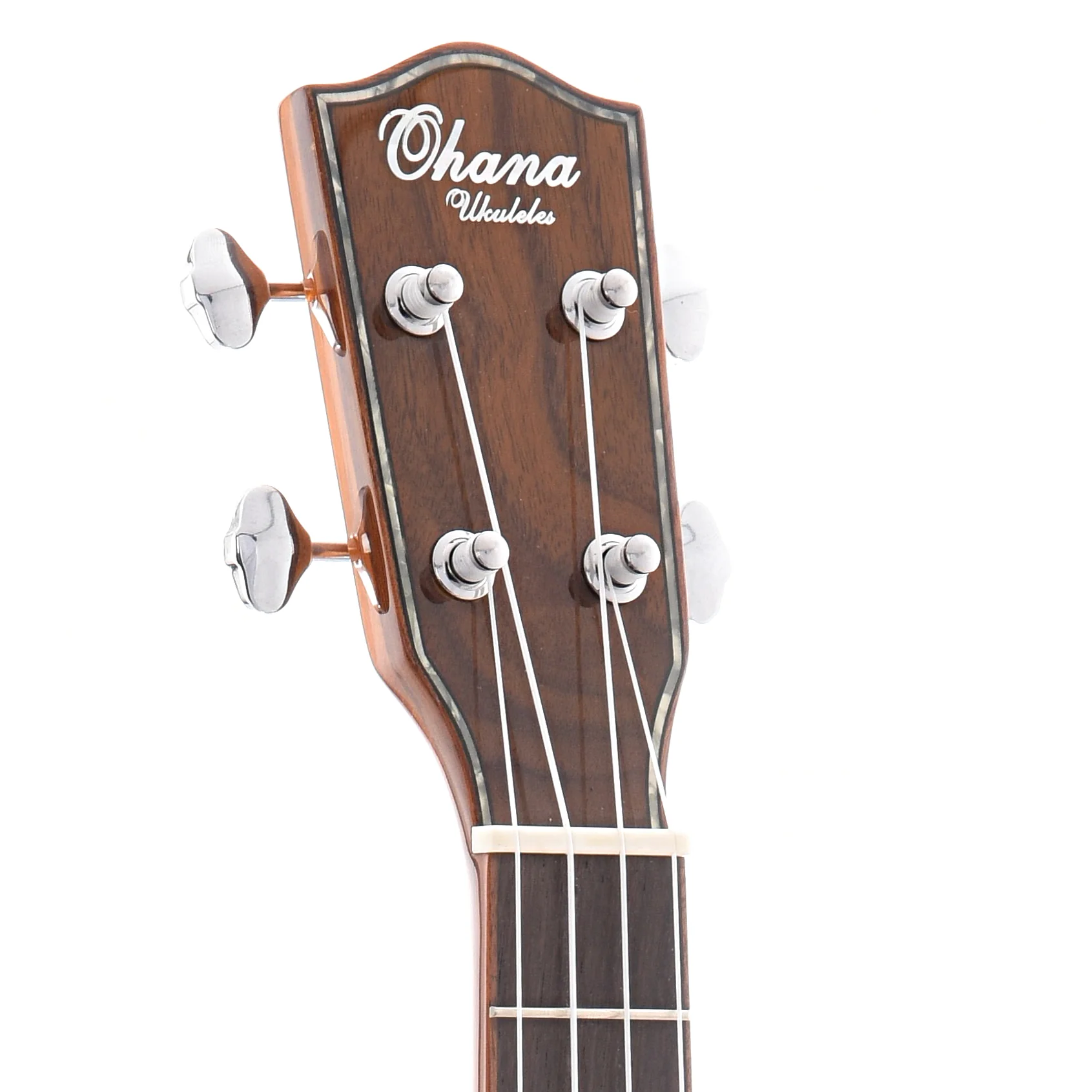Ohana TK-50G Tenor Ukulele, Solid Cedar Top with Solid Rosewood Back and Sides - Image 7