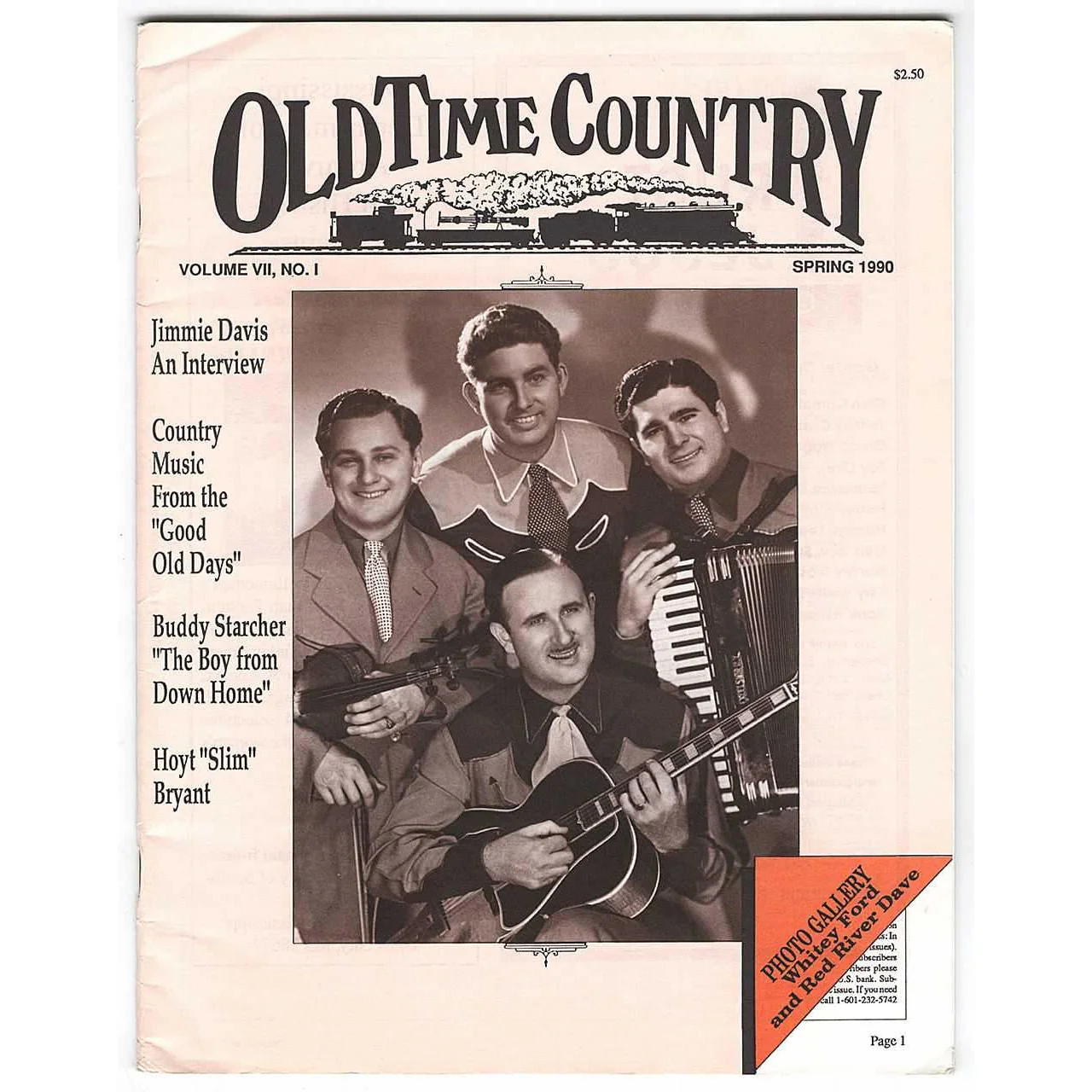 Old Time Country Magazine Vol. VII No. 1 (Spring 1990) - Image 2