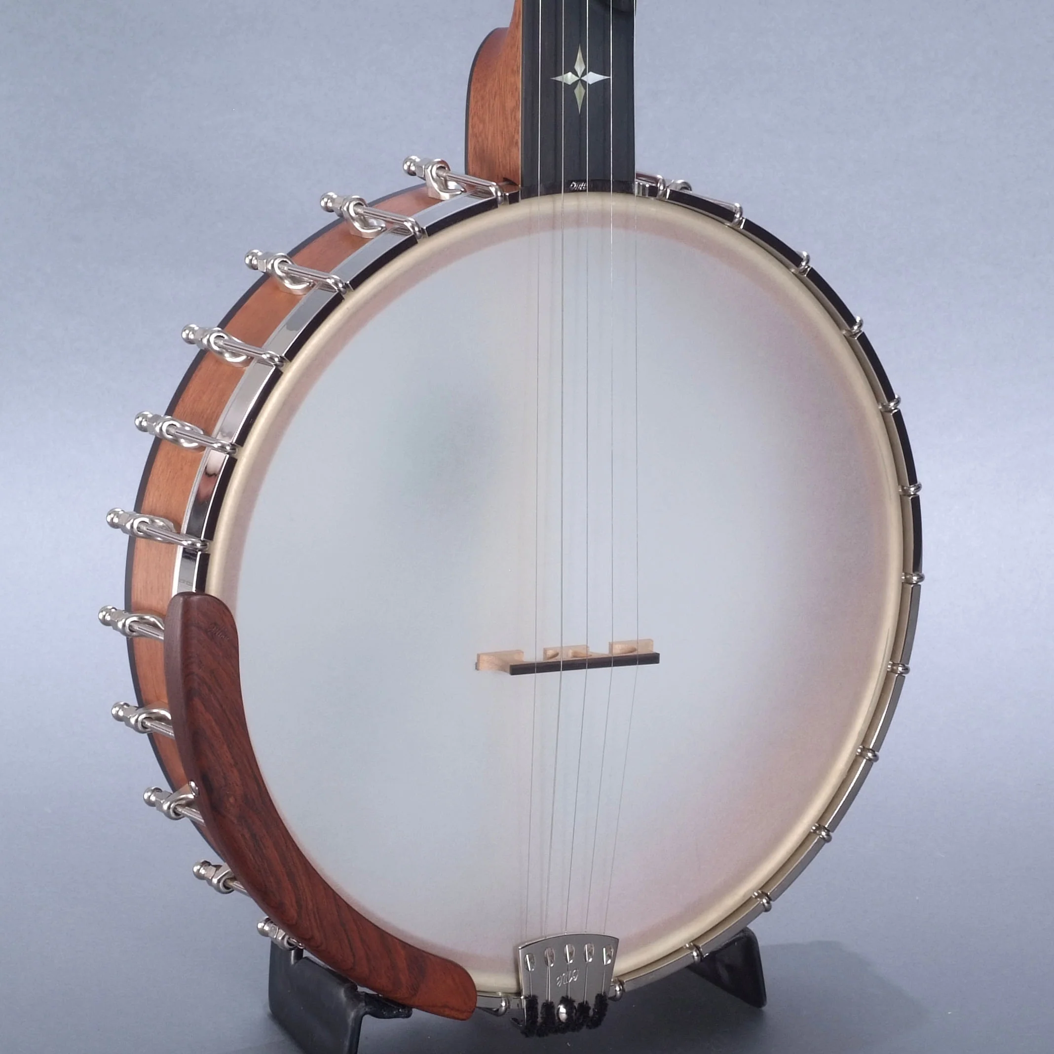 Ome Alpha 12" Openback Banjo & Case, Mahogany - Image 4