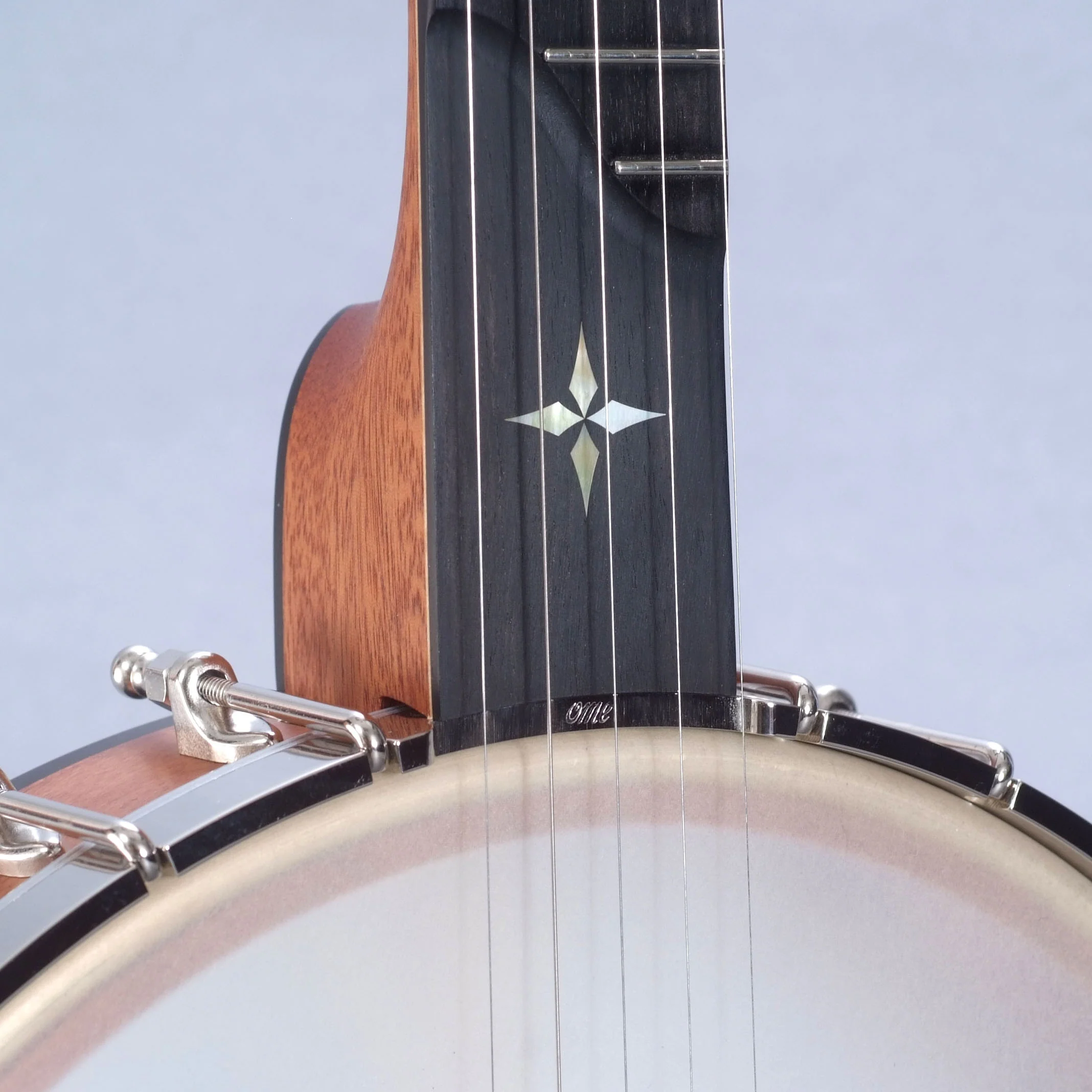 Ome Alpha 12" Openback Banjo & Case, Mahogany - Image 6