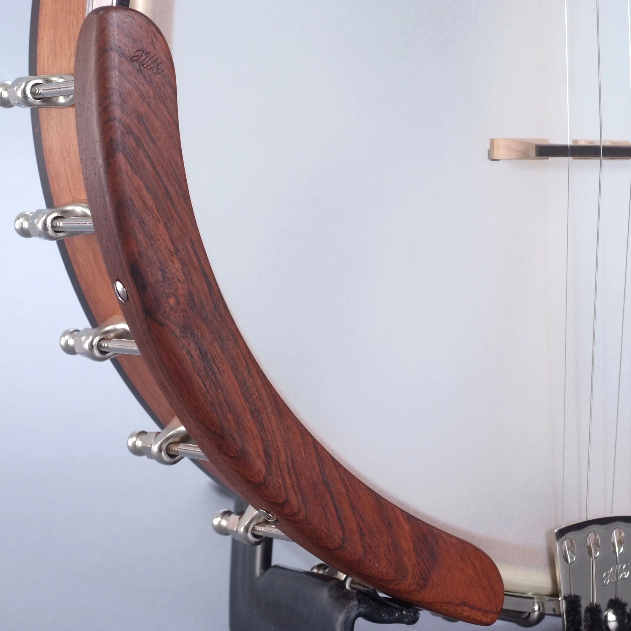 Ome Alpha 12" Openback Banjo & Case, Mahogany - Image 7
