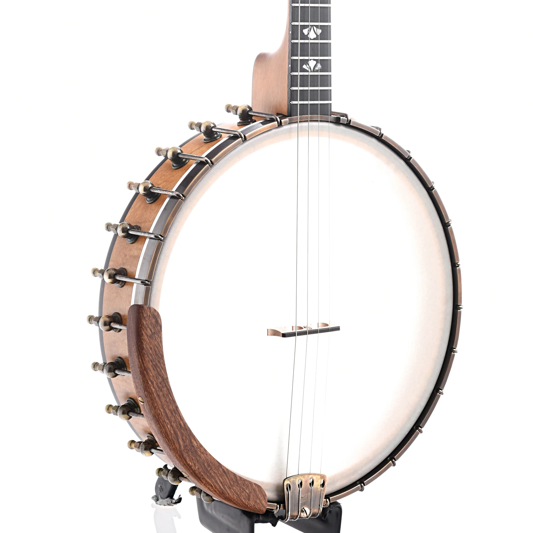 Ome Celtic 12" Tenor Banjo & Gigbag, Curly Maple - Image 3