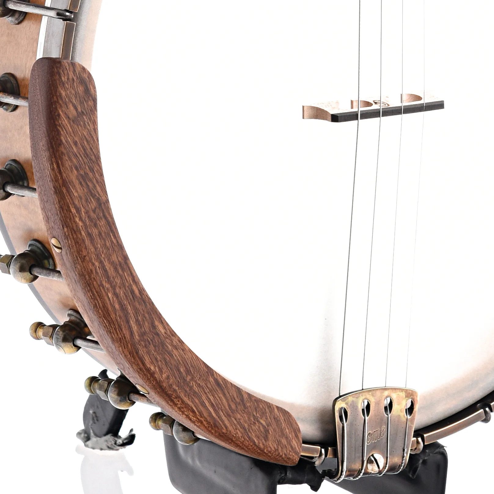 Ome Celtic 12" Tenor Banjo & Gigbag, Curly Maple - Image 4