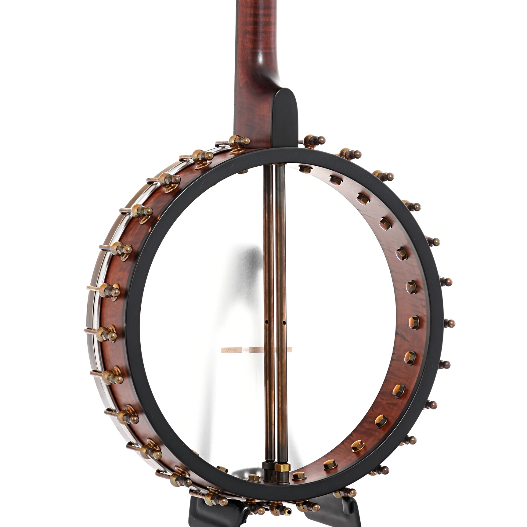 Ome Celtic 12" Tenor Banjo & Gigbag, Curly Maple, Dark Stain - Image 11