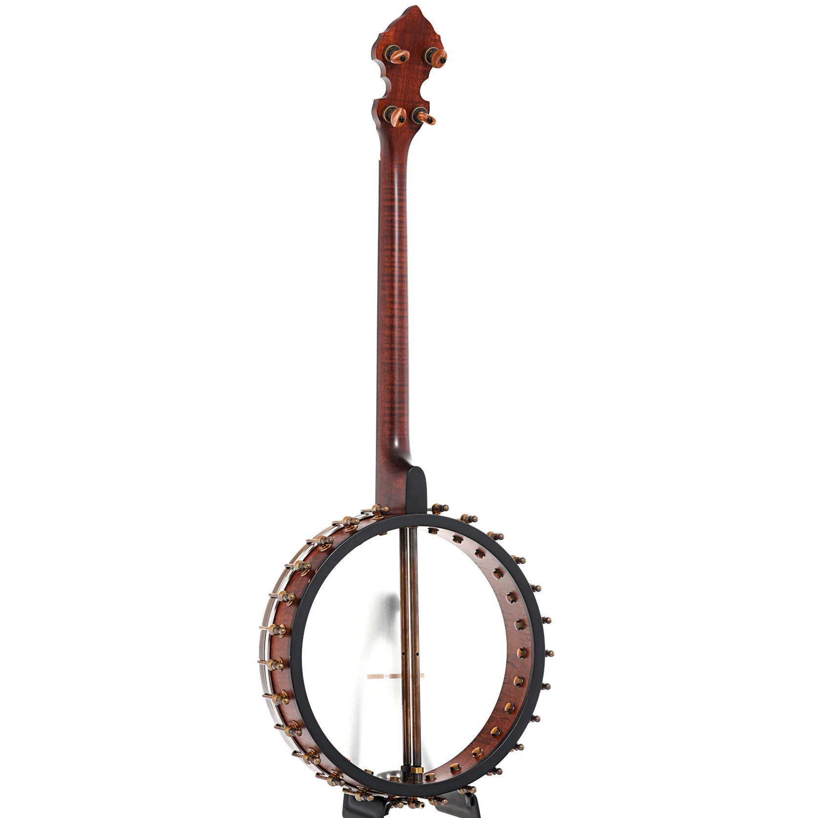 Ome Celtic 12" Tenor Banjo & Gigbag, Curly Maple, Dark Stain - Image 12