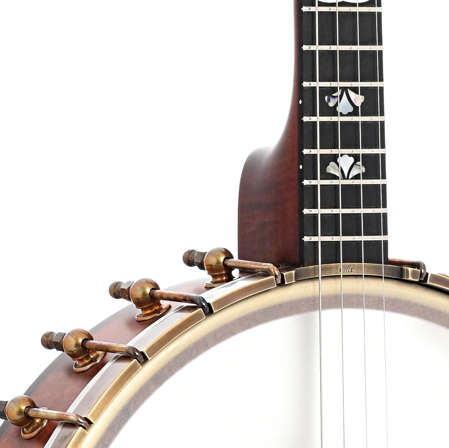 Ome Celtic 12" Tenor Banjo & Gigbag, Curly Maple, Dark Stain - Image 5
