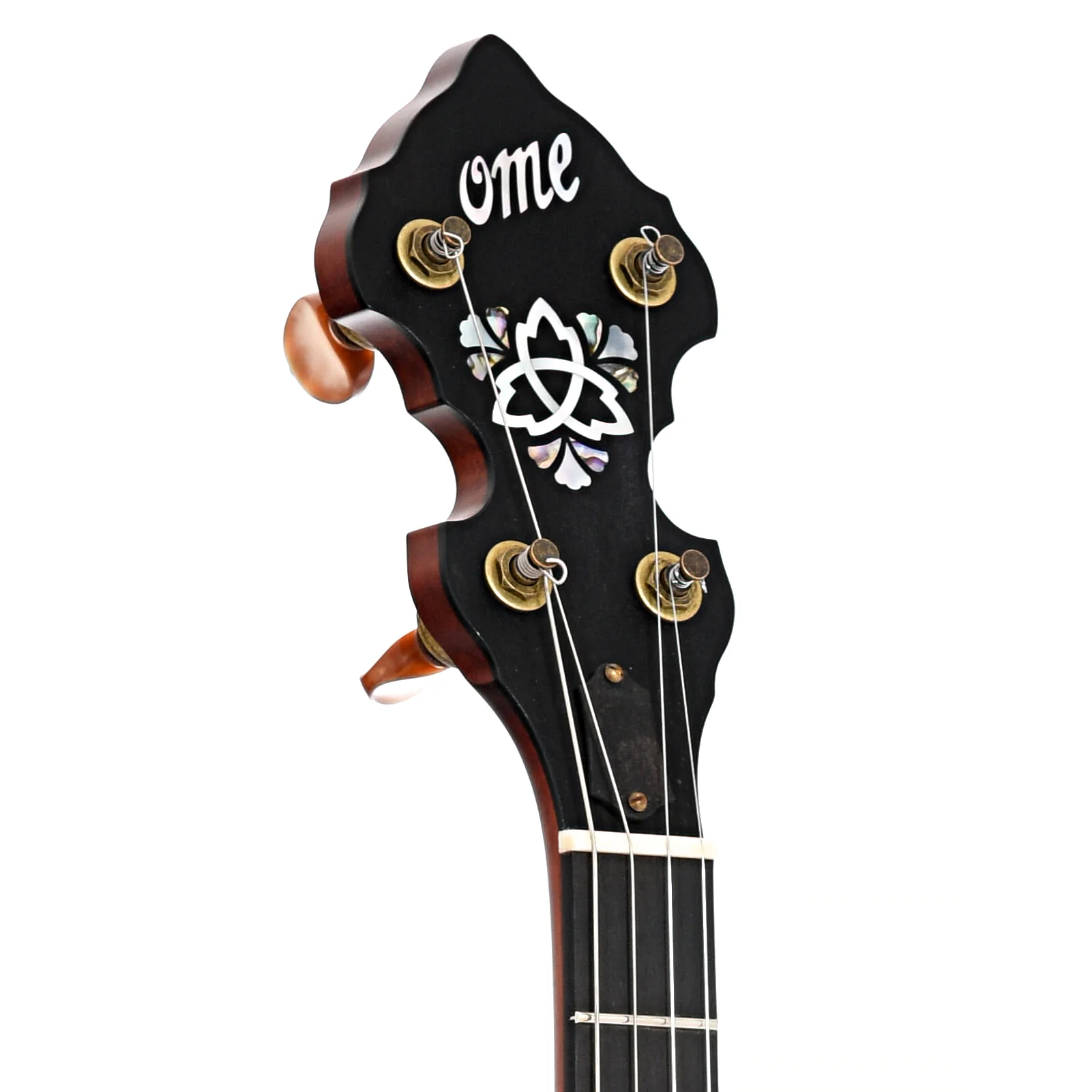 Ome Celtic 12" Tenor Banjo & Gigbag, Curly Maple, Dark Stain - Image 7