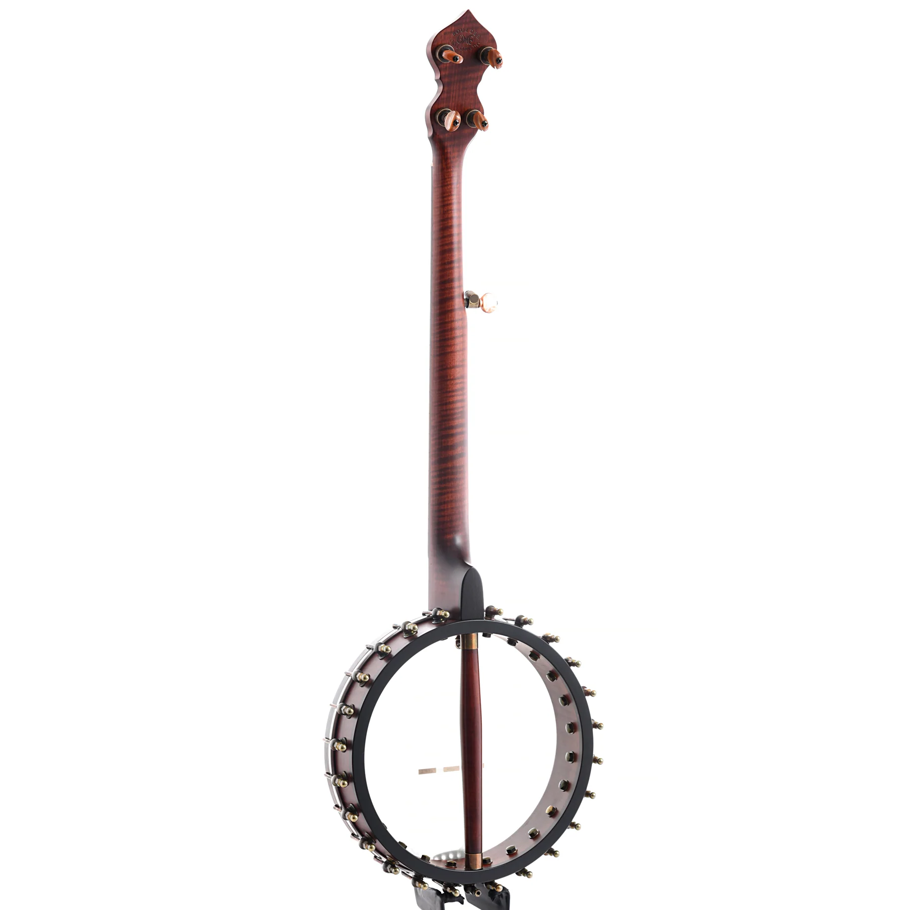 Ome Flora 11" Openback Banjo & Case, Curly Maple, Dark Stain - Image 12