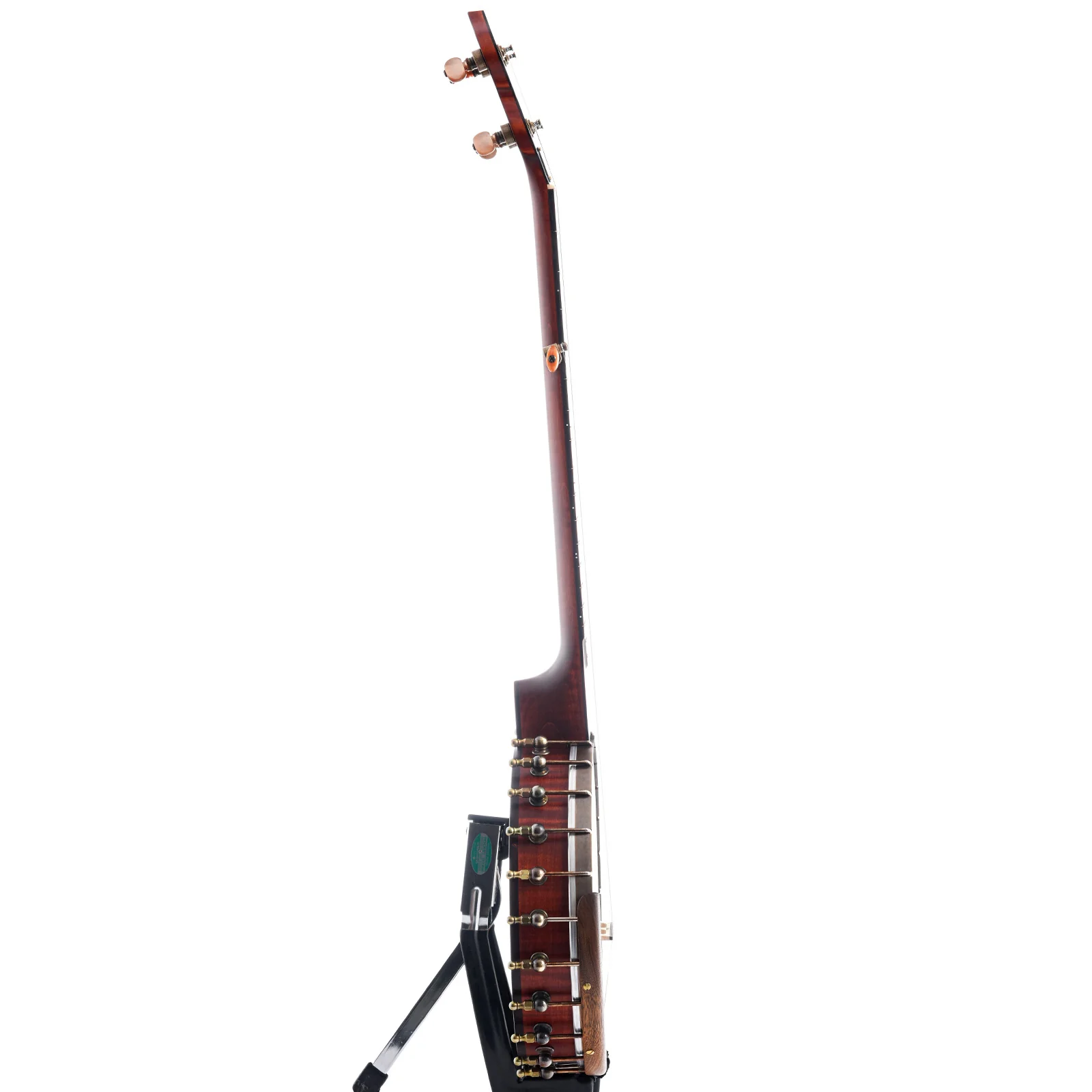 Ome Flora 11" Openback Banjo & Case, Curly Maple, Dark Stain - Image 13