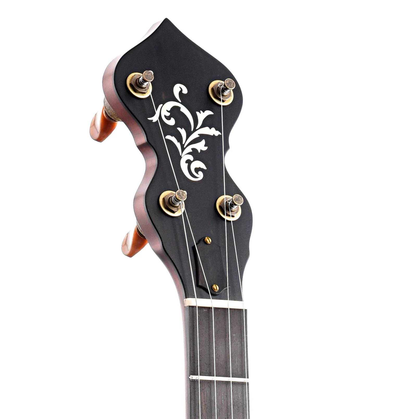 Ome Flora 11" Openback Banjo & Case, Curly Maple, Dark Stain - Image 7