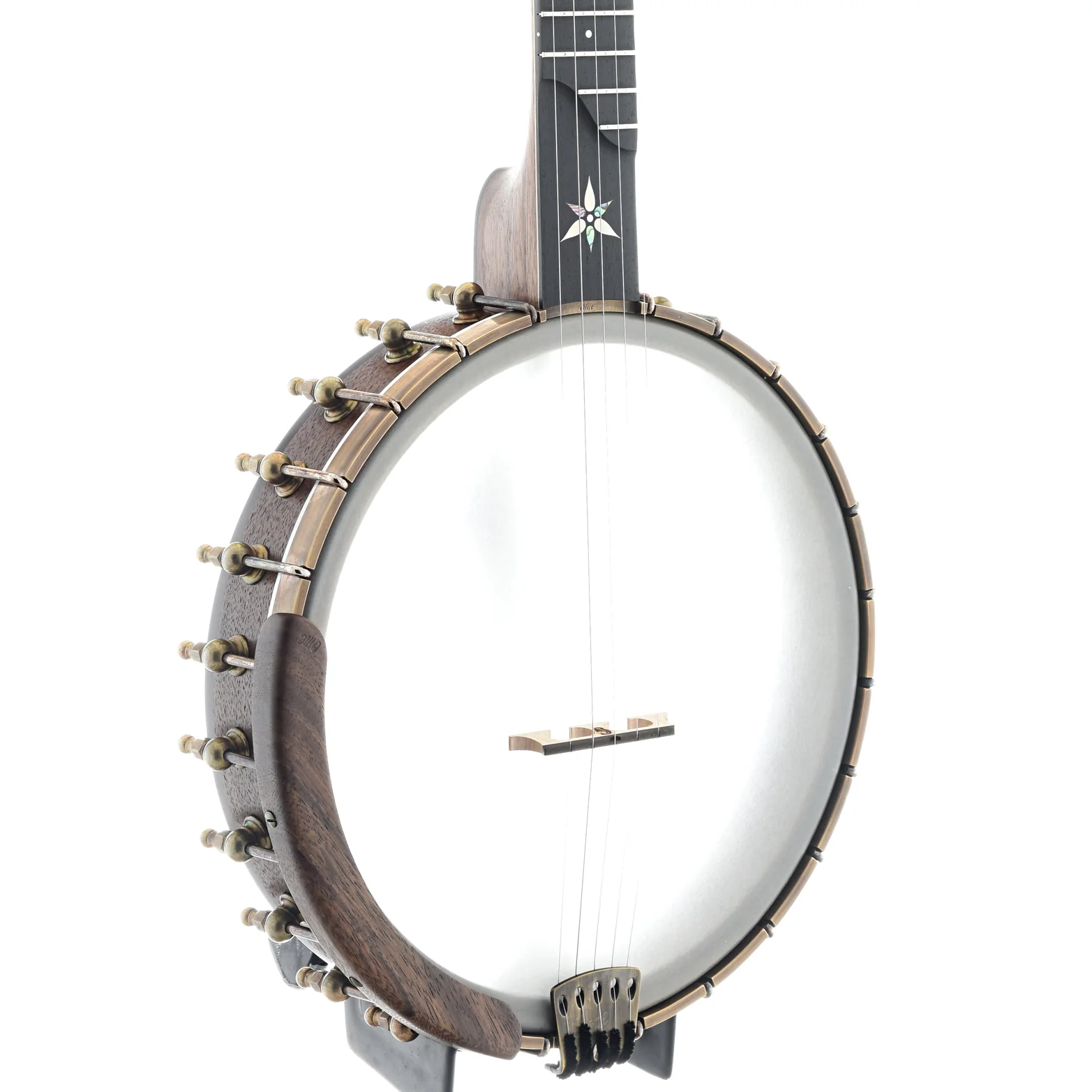 Ome Flora 11" Openback Banjo & Case, Walnut - Image 2