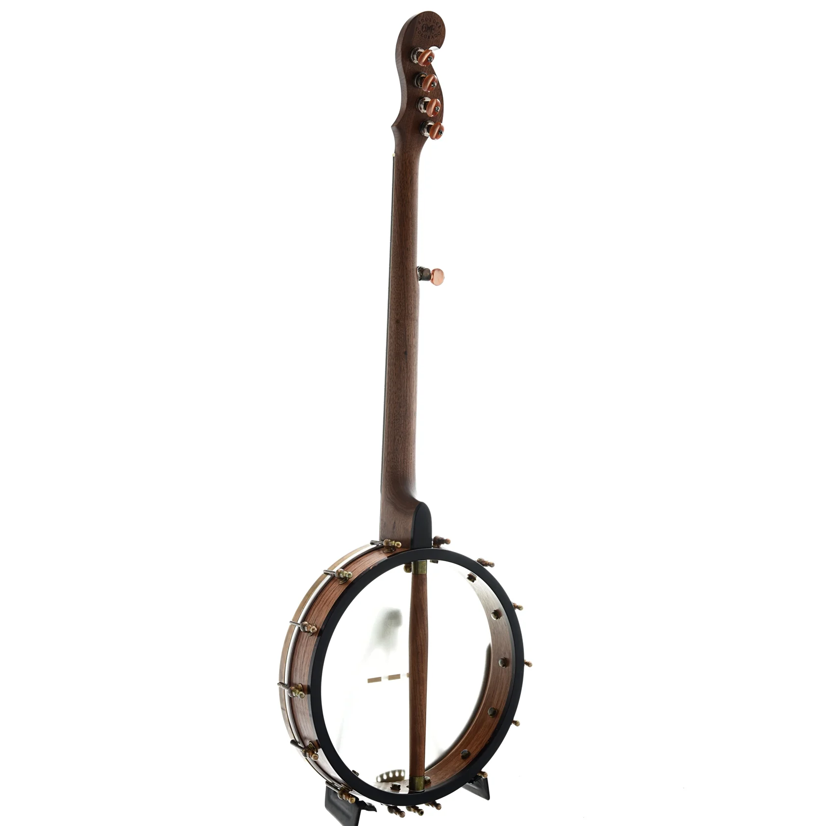 Ome Minstrel Custom Openback Banjo & Case, Walnut Neck & Rim - Image 11