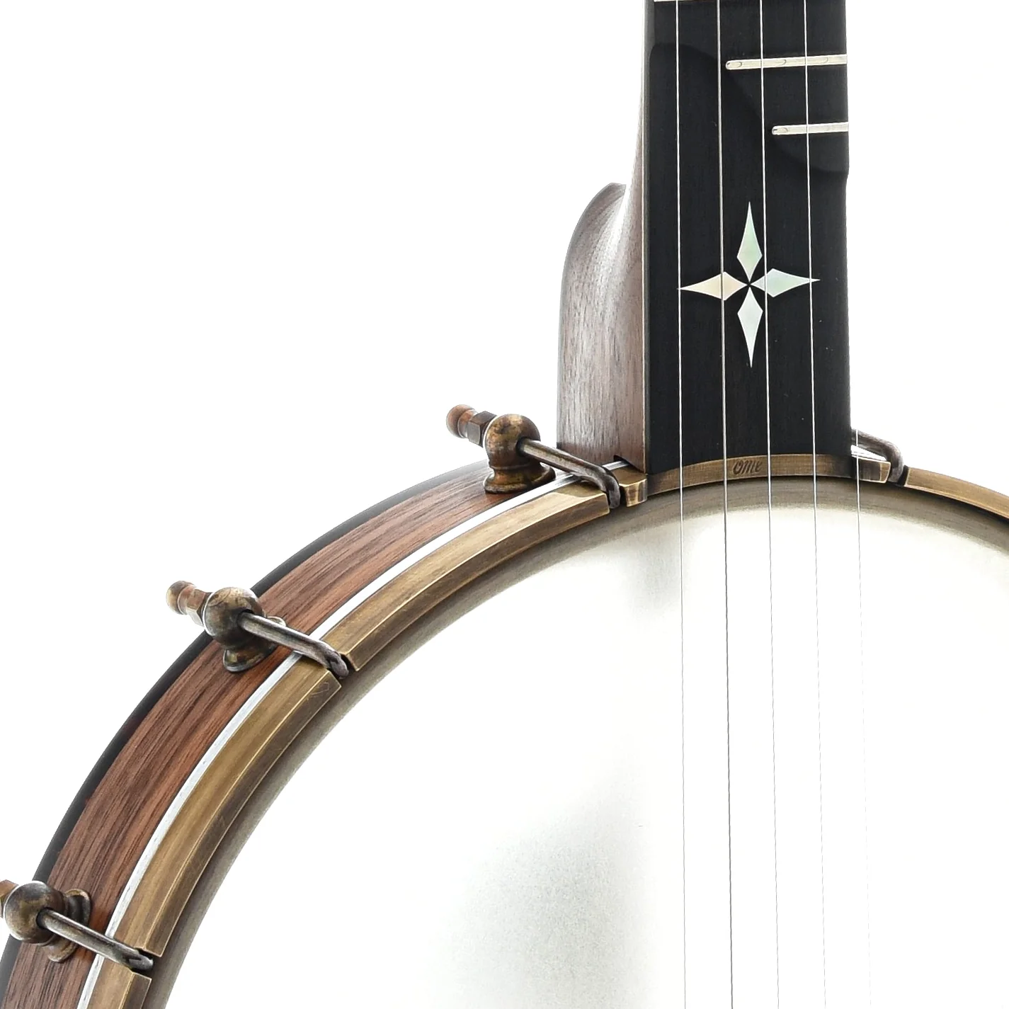Ome Minstrel Custom Openback Banjo & Case, Walnut Neck & Rim - Image 4