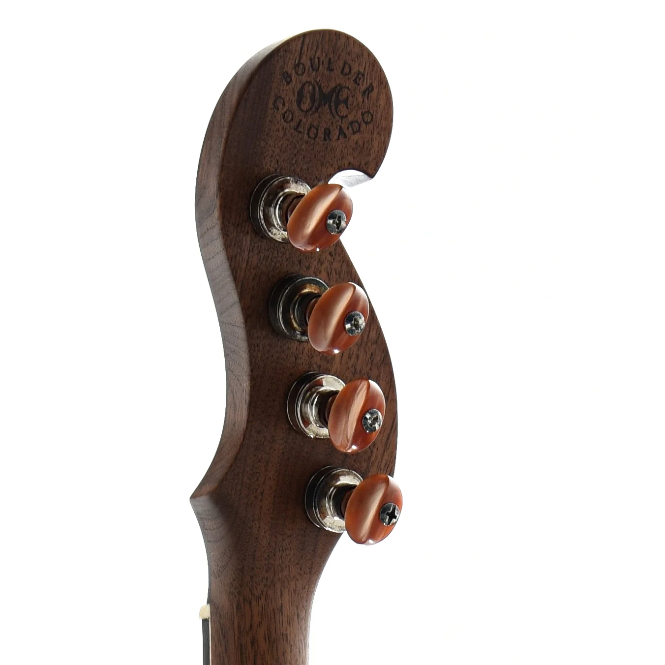 Ome Minstrel Custom Openback Banjo & Case, Walnut Neck & Rim - Image 7