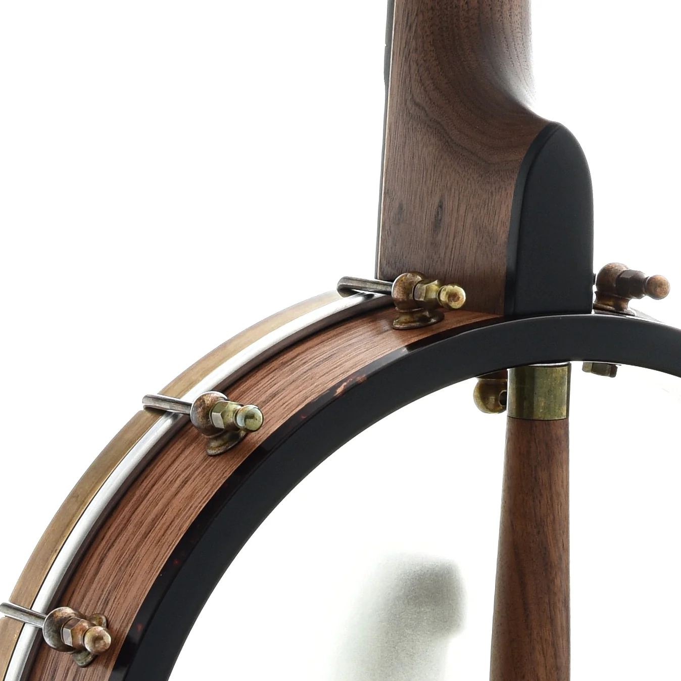 Ome Minstrel Custom Openback Banjo & Case, Walnut Neck & Rim - Image 8