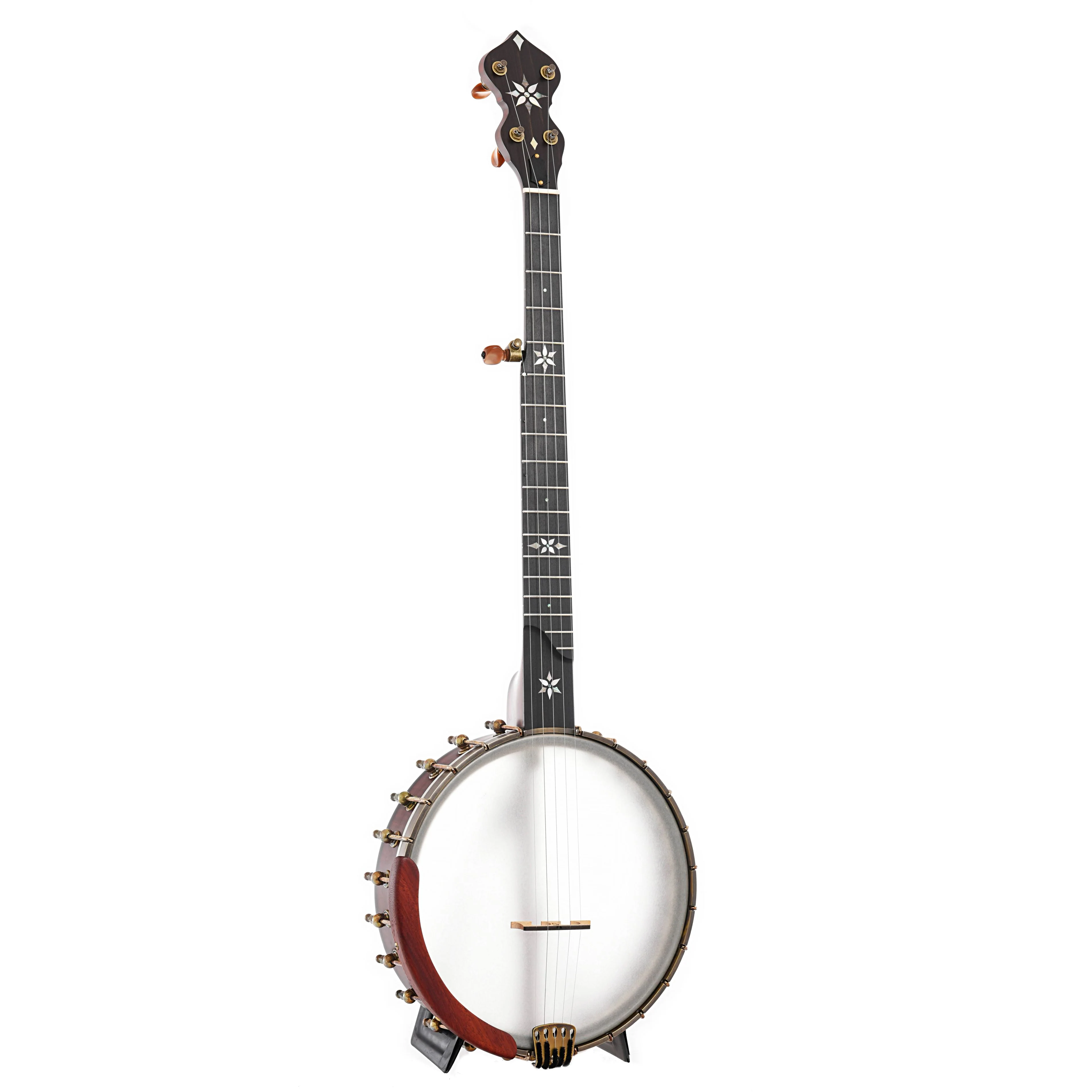 Ome Mira 11" Openback Banjo & Case, Curly Maple, Tubaphone Tone Ring, Radiused Fretboard - Image 2