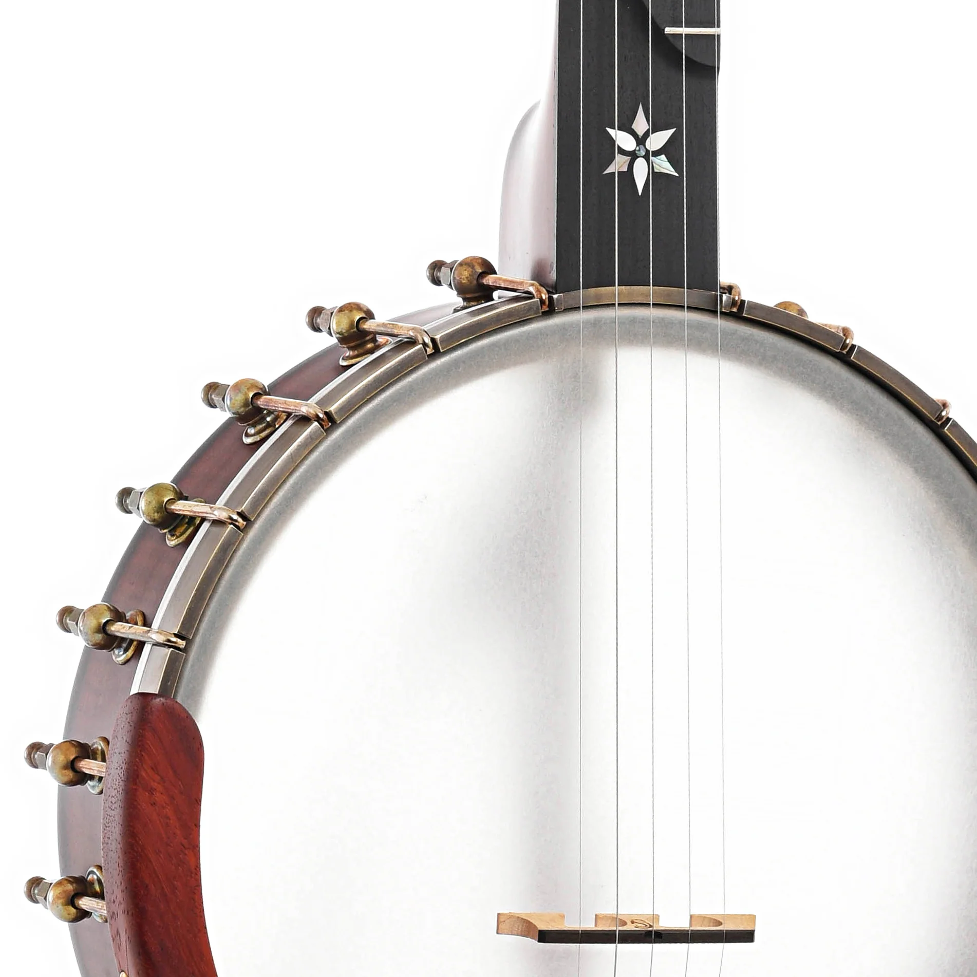 Ome Mira 11" Openback Banjo & Case, Curly Maple, Tubaphone Tone Ring, Radiused Fretboard - Image 7