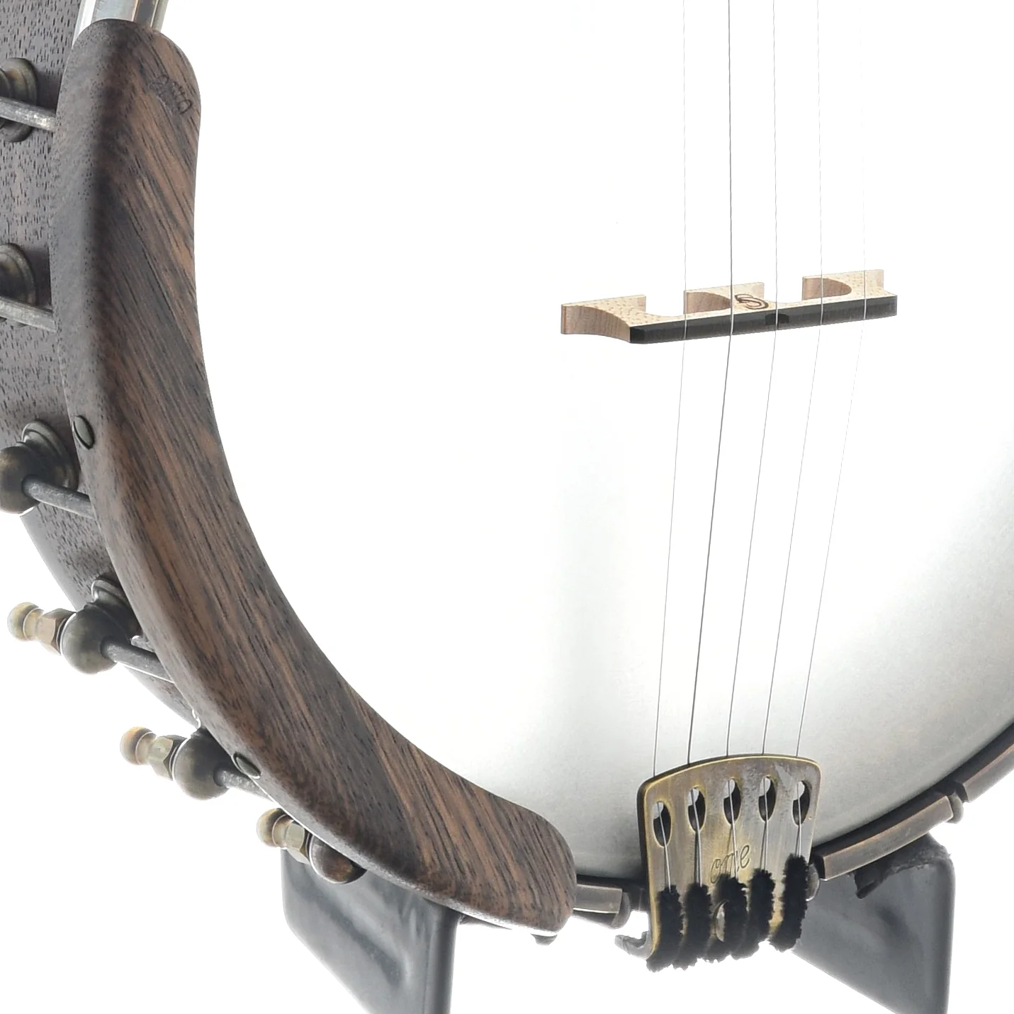Ome Mira 11" Openback Banjo & Case, Walnut Neck, Radiused Fretboard - Image 3