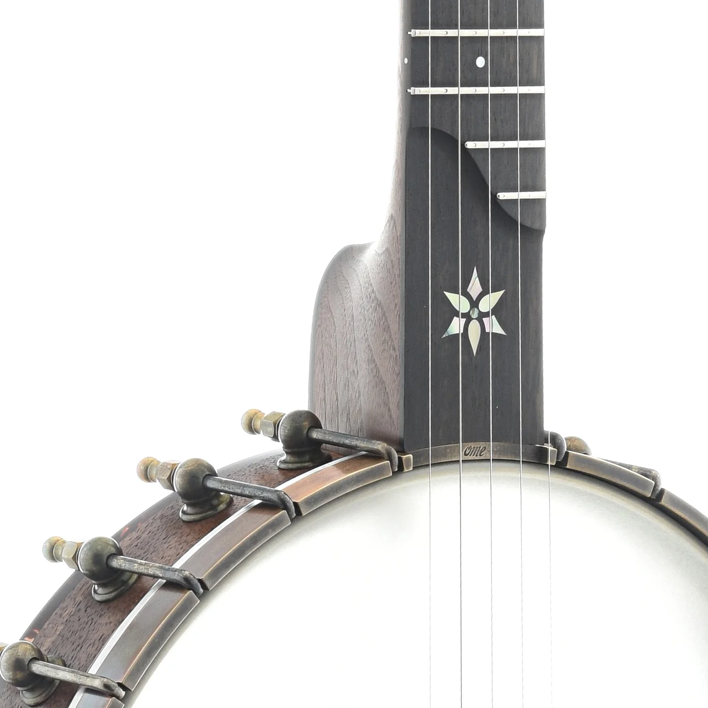 Ome Mira 11" Openback Banjo & Case, Walnut Neck, Radiused Fretboard - Image 4