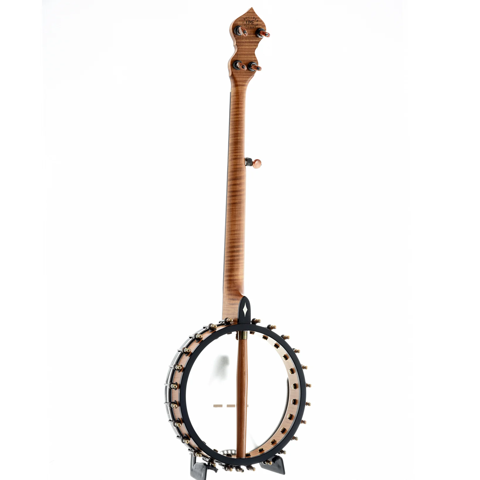 OME North Star Openback Banjo & Case, Curly Maple - Image 10