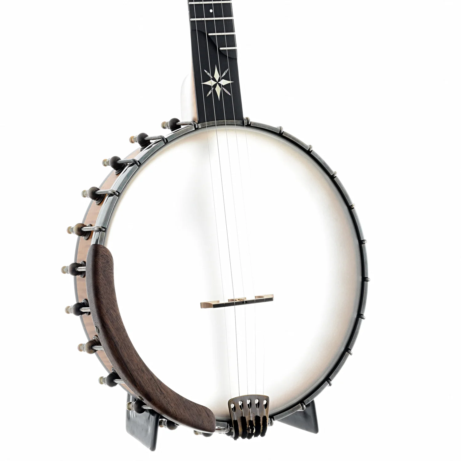 OME North Star Openback Banjo & Case, Curly Maple - Image 2