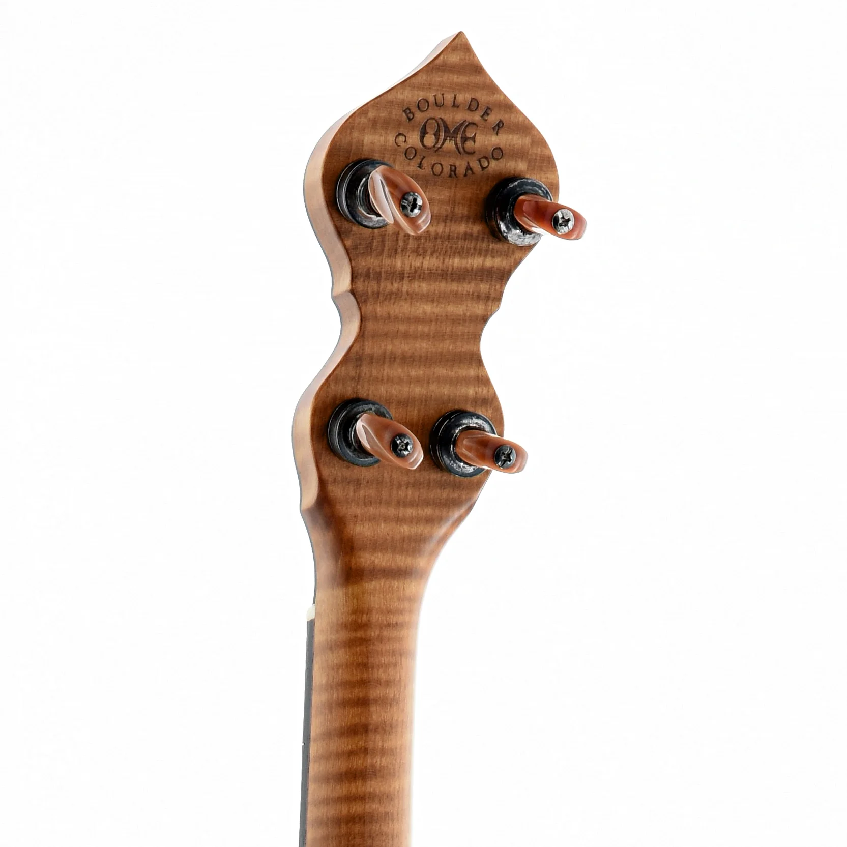 OME North Star Openback Banjo & Case, Curly Maple - Image 7