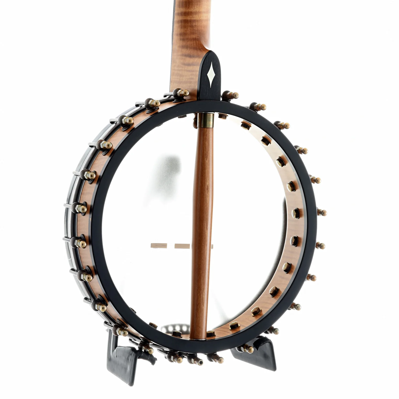 OME North Star Openback Banjo & Case, Curly Maple - Image 9