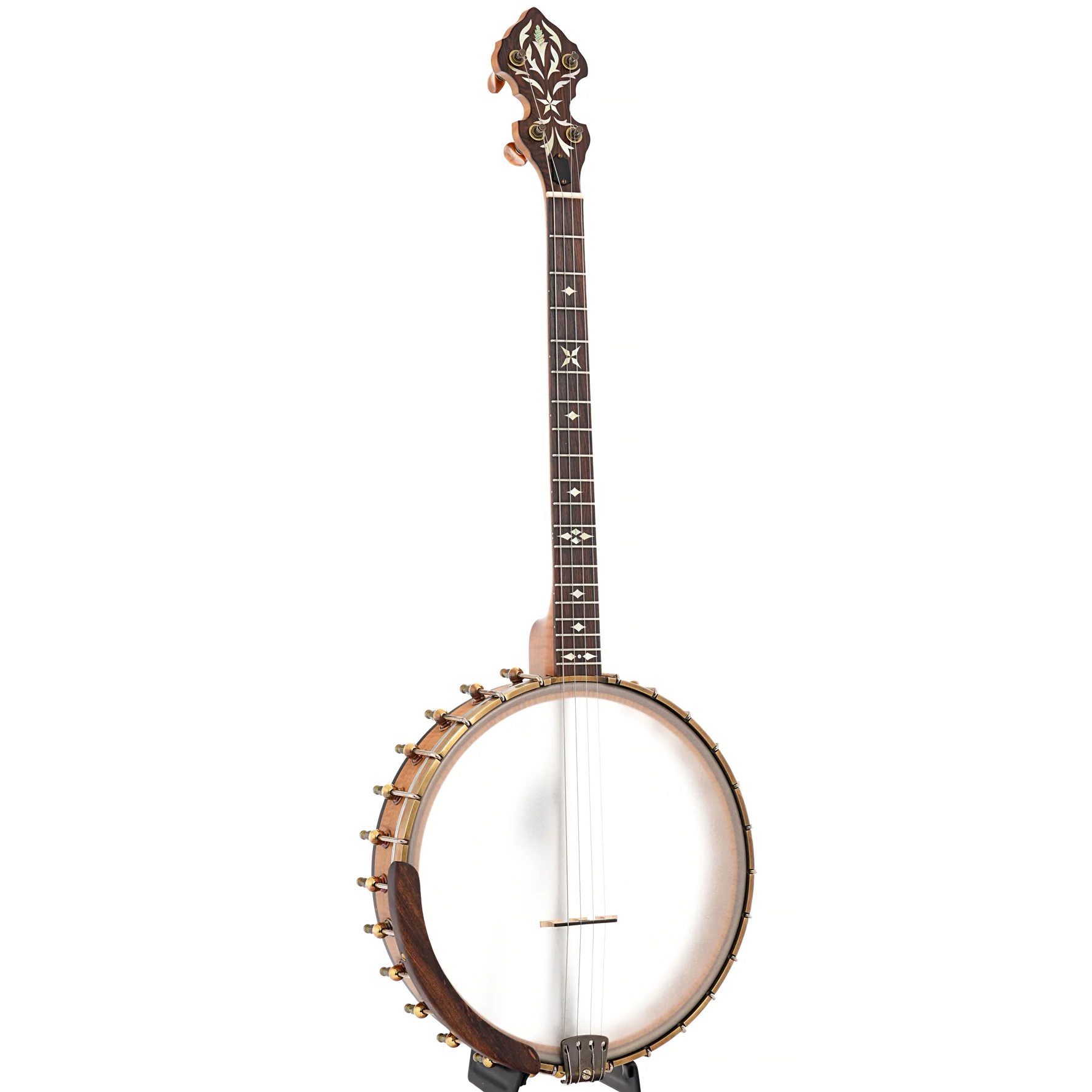 Ome Oracle 19-Fret, 12" Tenor Banjo & Gigbag, Curly Maple, Radiused Fretboard - Image 3
