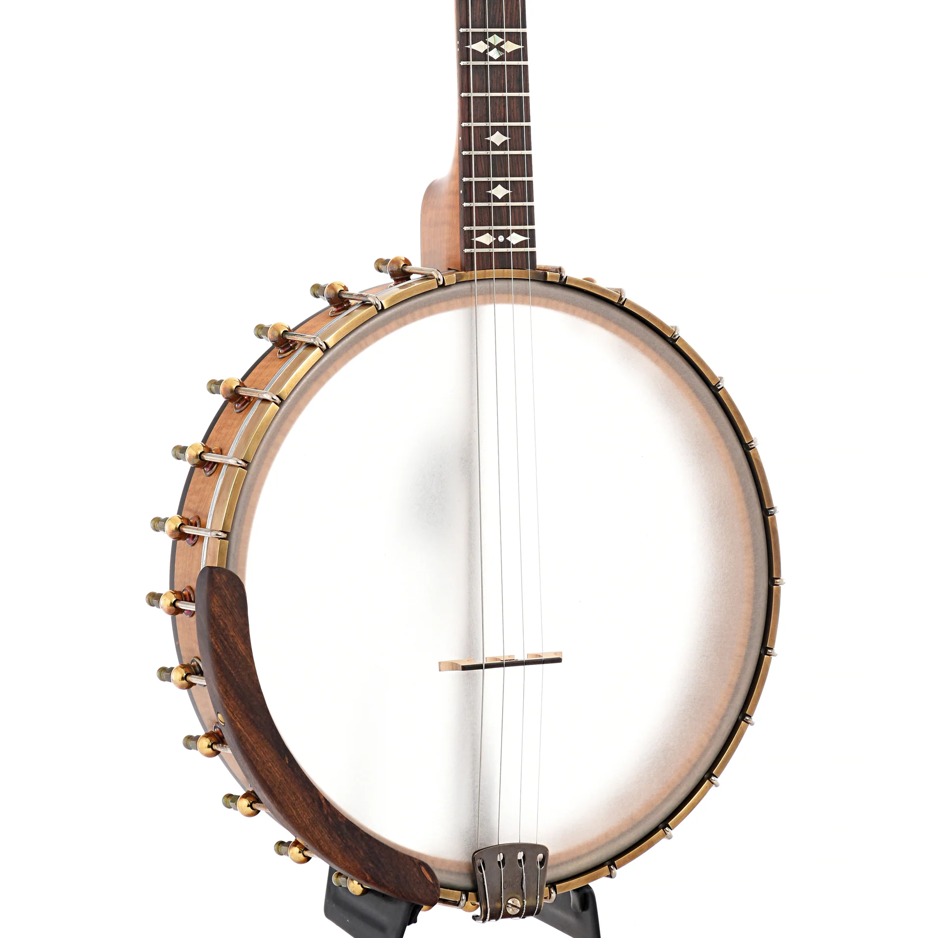 Ome Oracle 19-Fret, 12" Tenor Banjo & Gigbag, Curly Maple, Radiused Fretboard - Image 4