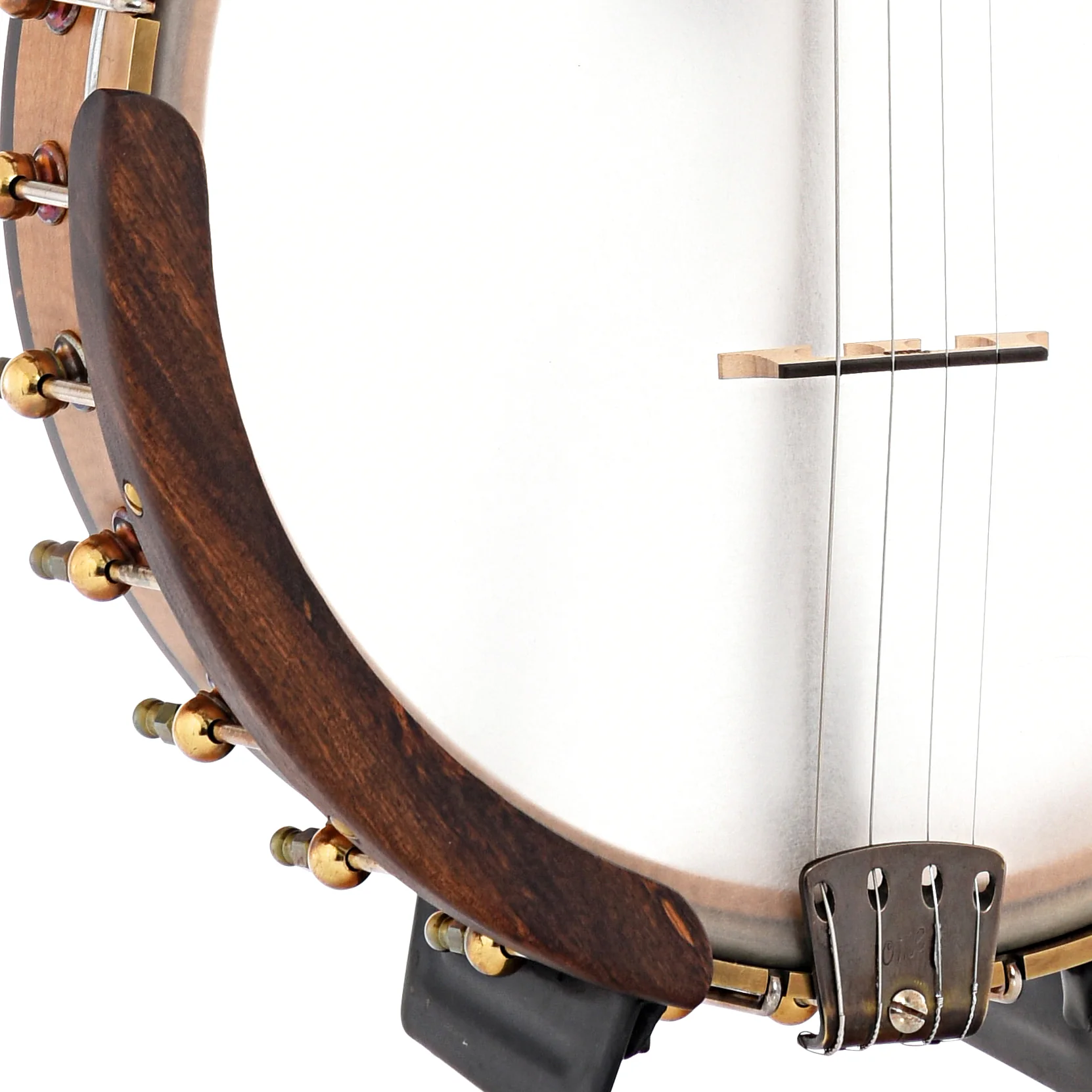 Ome Oracle 19-Fret, 12" Tenor Banjo & Gigbag, Curly Maple, Radiused Fretboard - Image 5