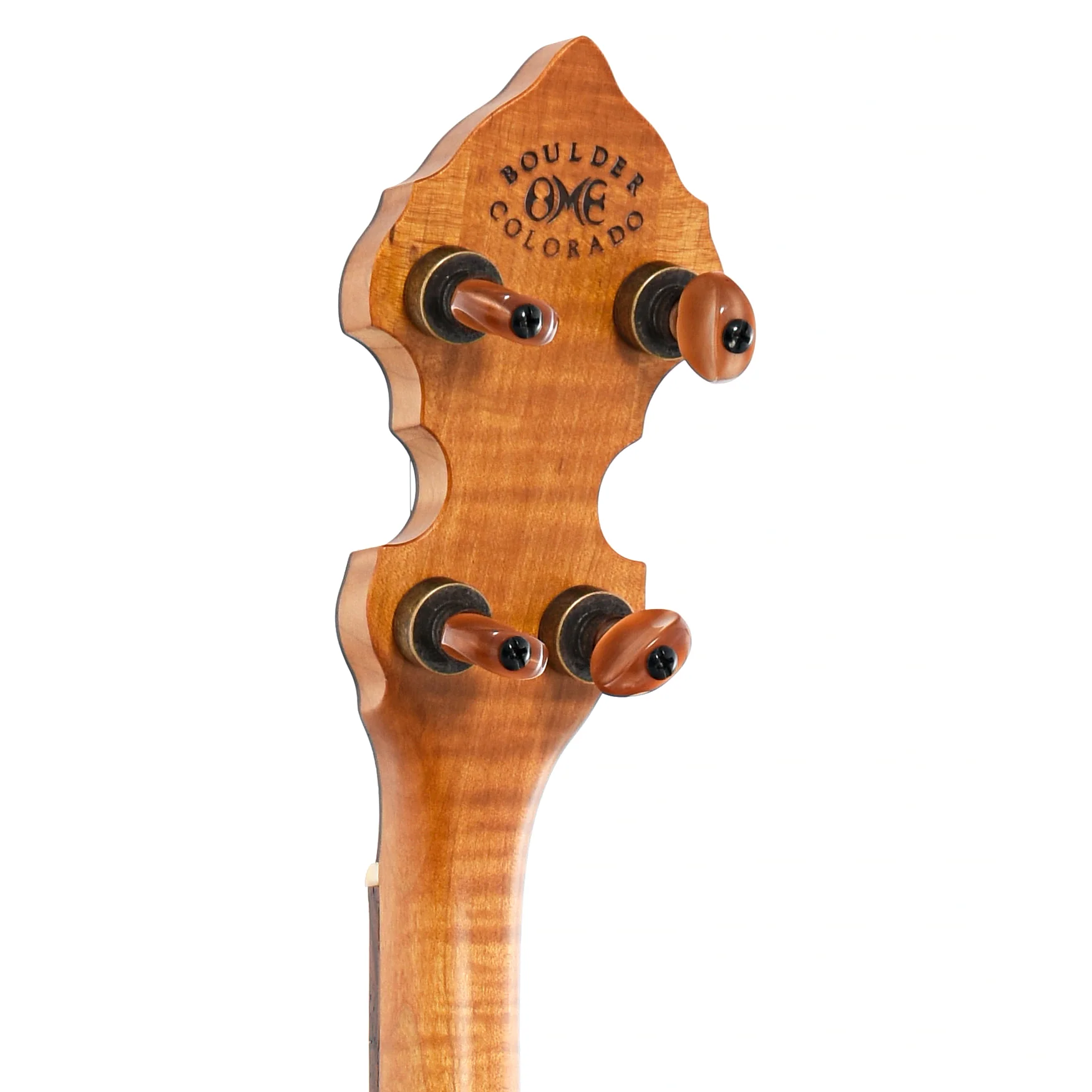 Ome Oracle 19-Fret, 12" Tenor Banjo & Gigbag, Curly Maple, Radiused Fretboard - Image 9