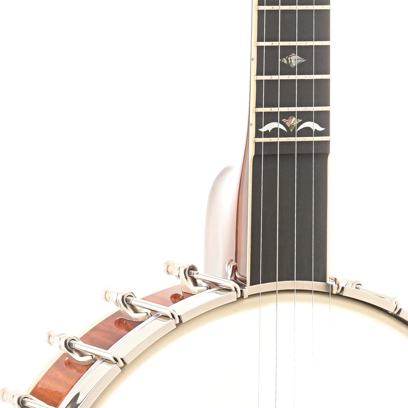 Ome Sweetgrass Openback Banjo & Case - Curly Maple - Image 4