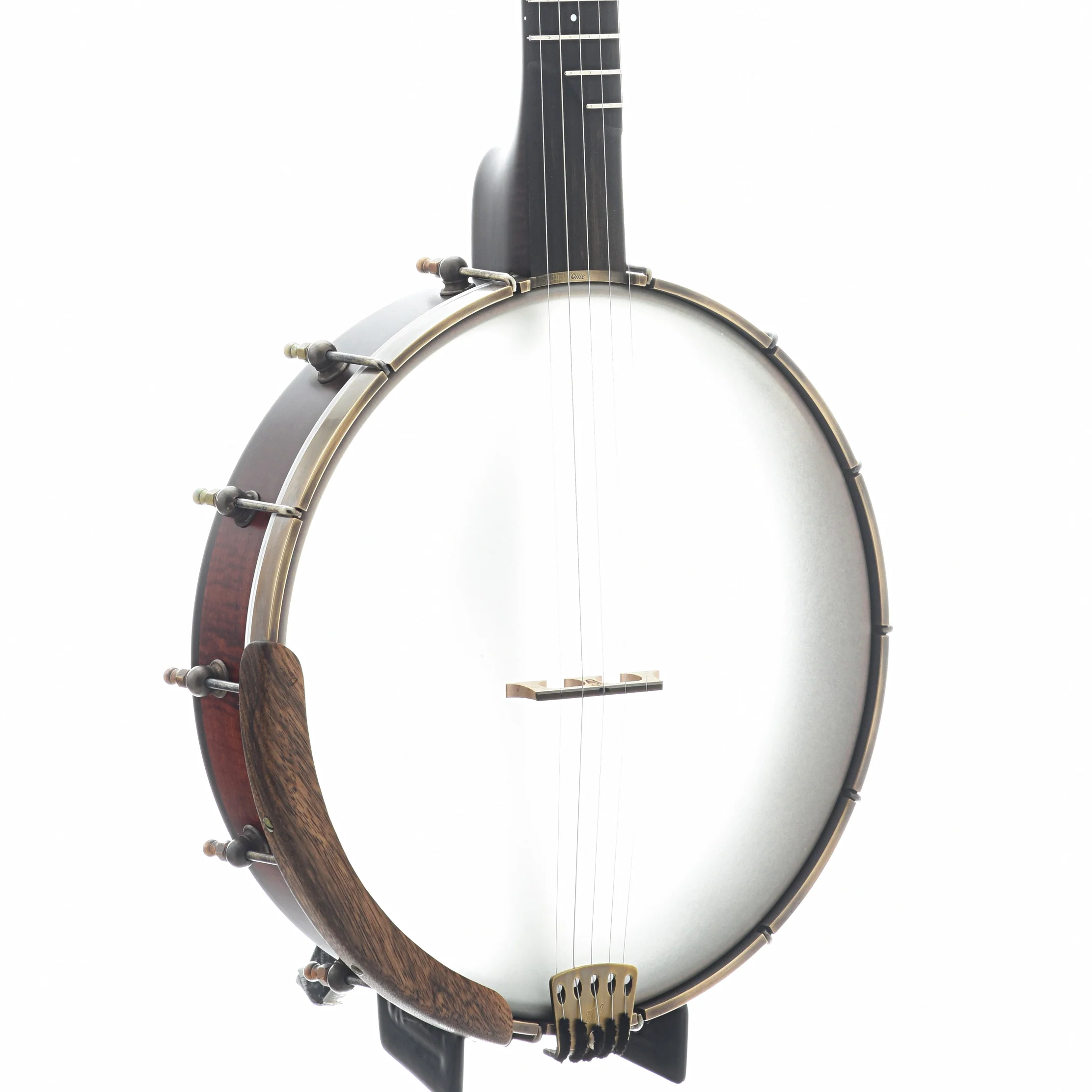 Ome Tupelo 12" Openback Banjo & Case, Curly Maple - Image 2