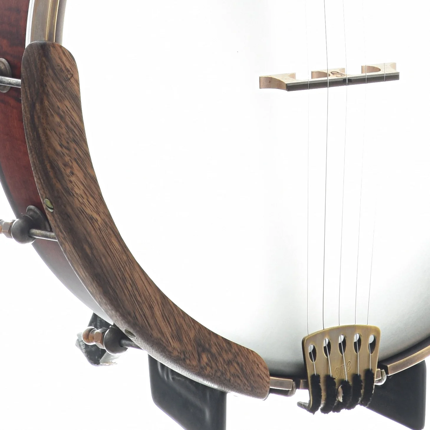 Ome Tupelo 12" Openback Banjo & Case, Curly Maple - Image 4