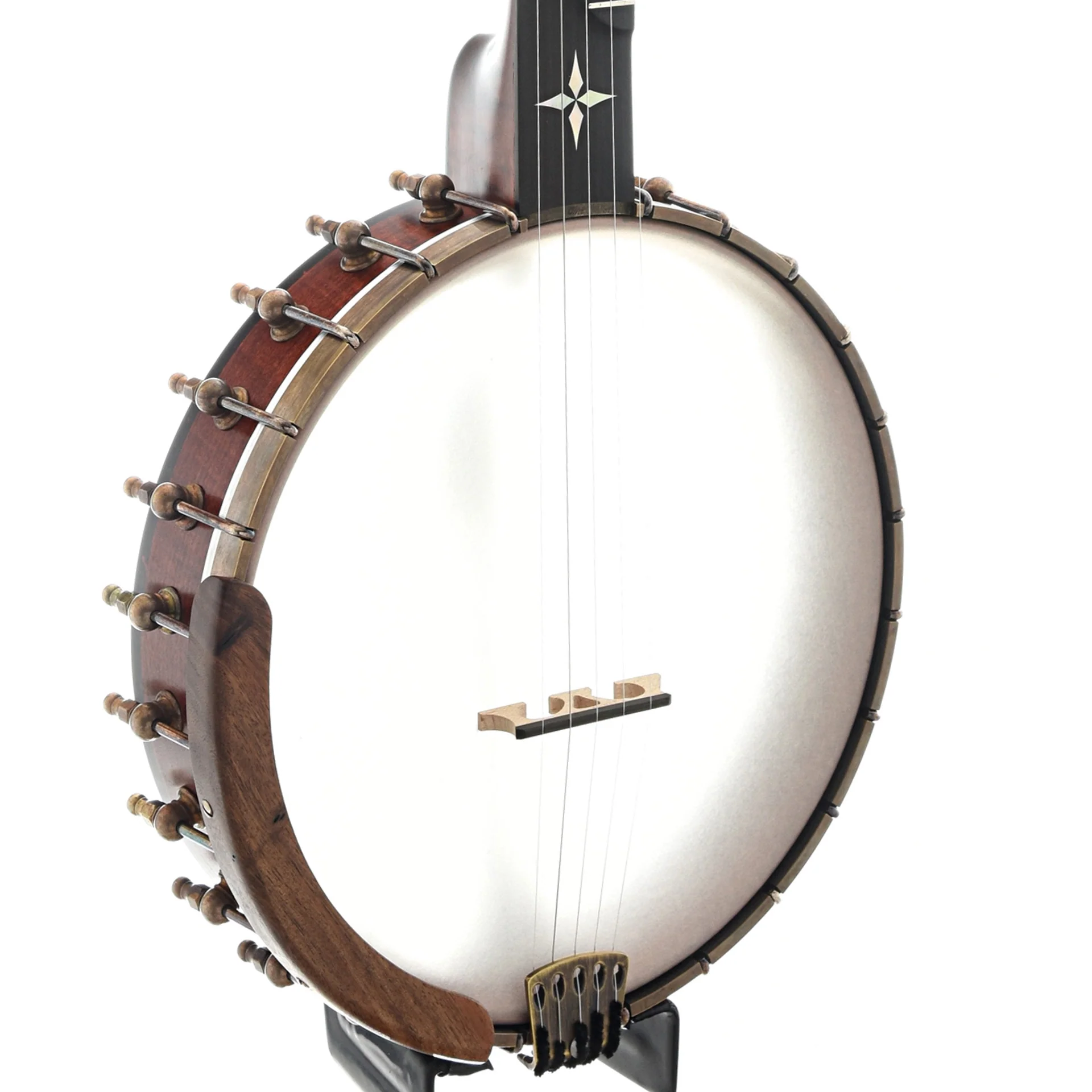 Ome Wizard 11" Openback Banjo & Case, Curly Maple - Image 2