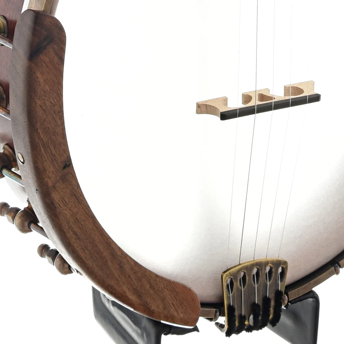 Ome Wizard 11" Openback Banjo & Case, Curly Maple - Image 3