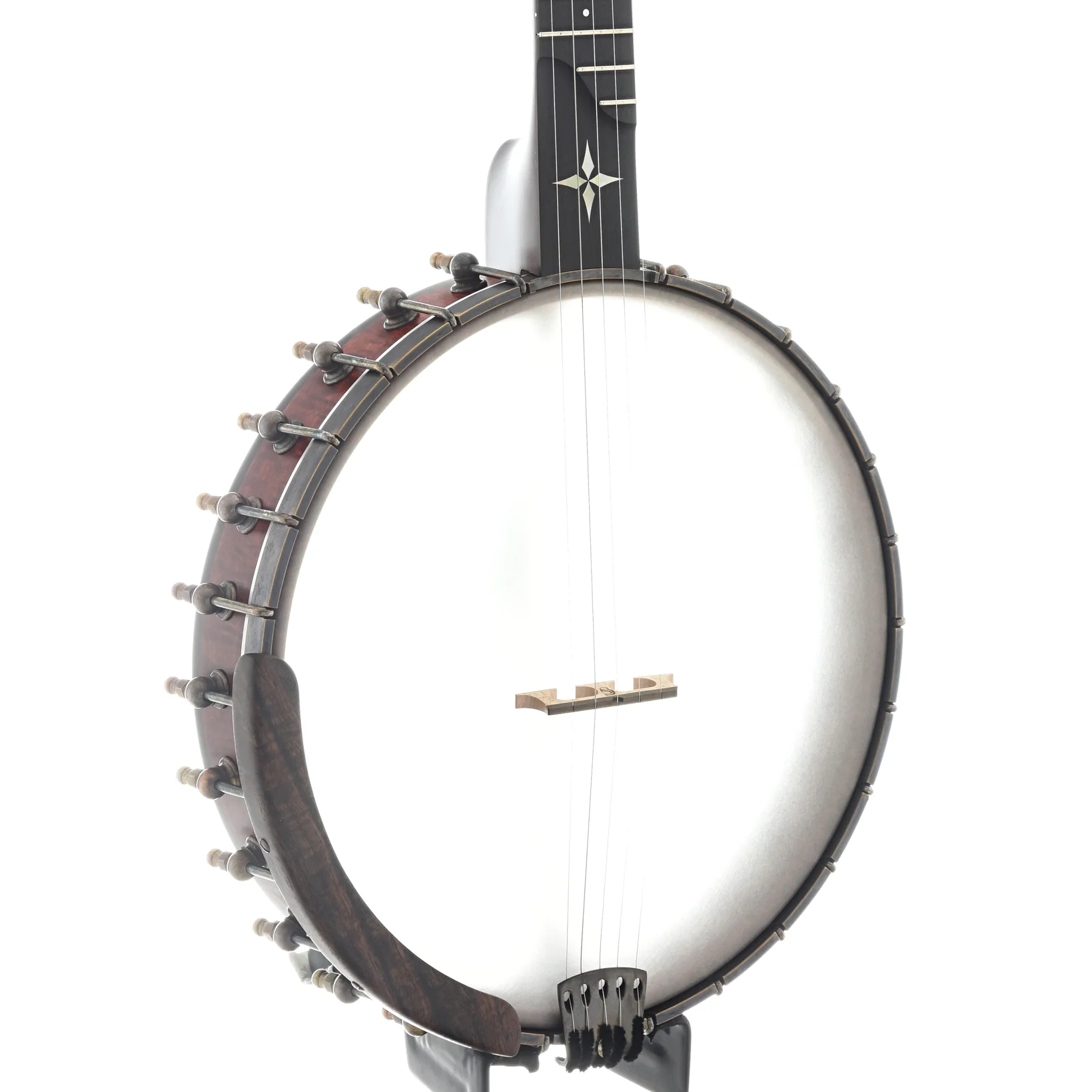 Ome Wizard 12" Openback Banjo & Case, Curly Maple - Image 2