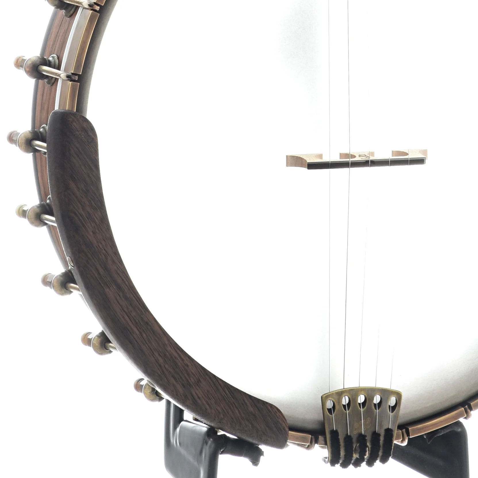 Ome Wizard 12" Openback Banjo & Case, Walnut - Image 4